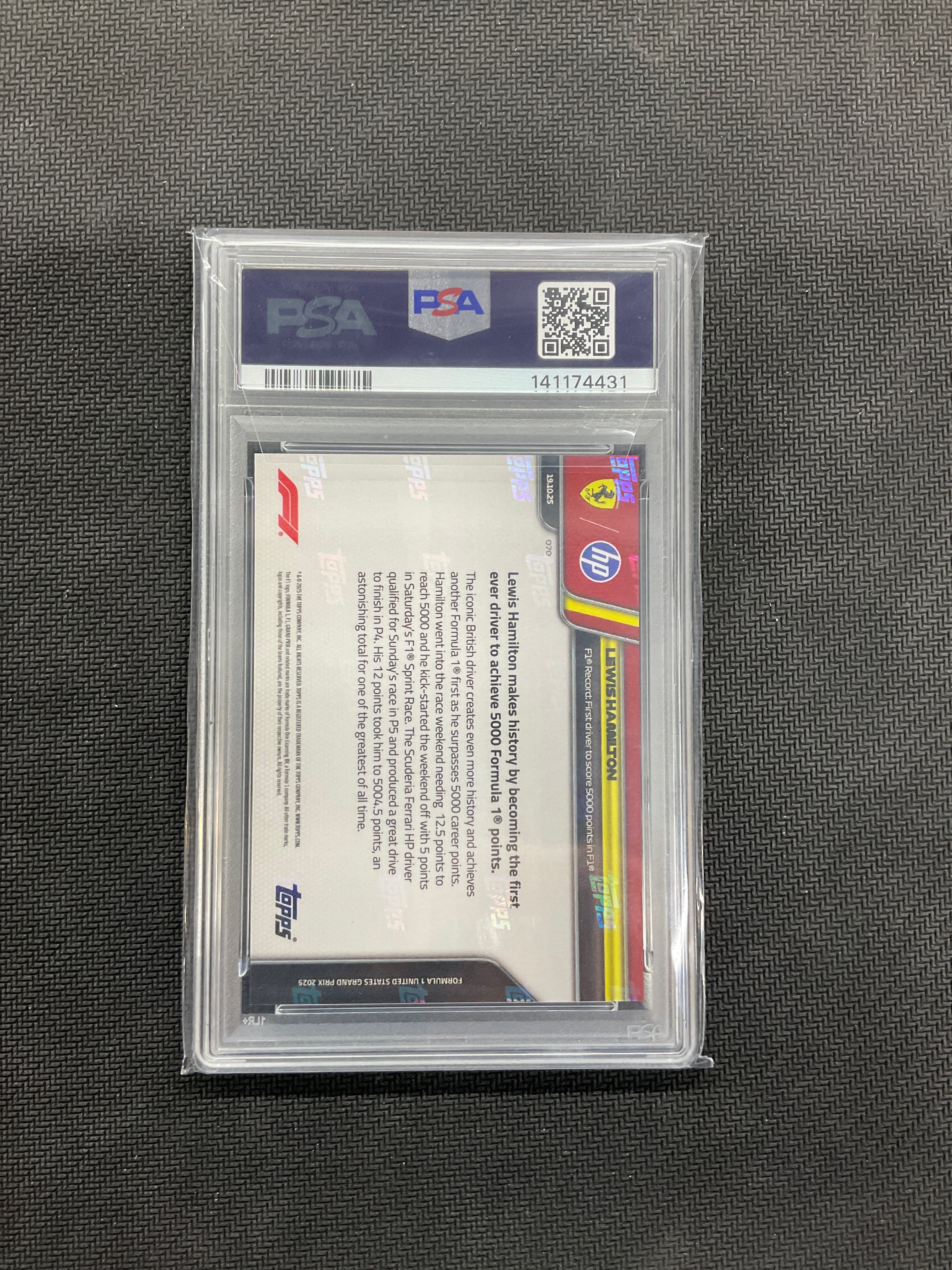 2025 Topps Now F1 Lewis Hamilton #70 PSA 10 Ferrari  431