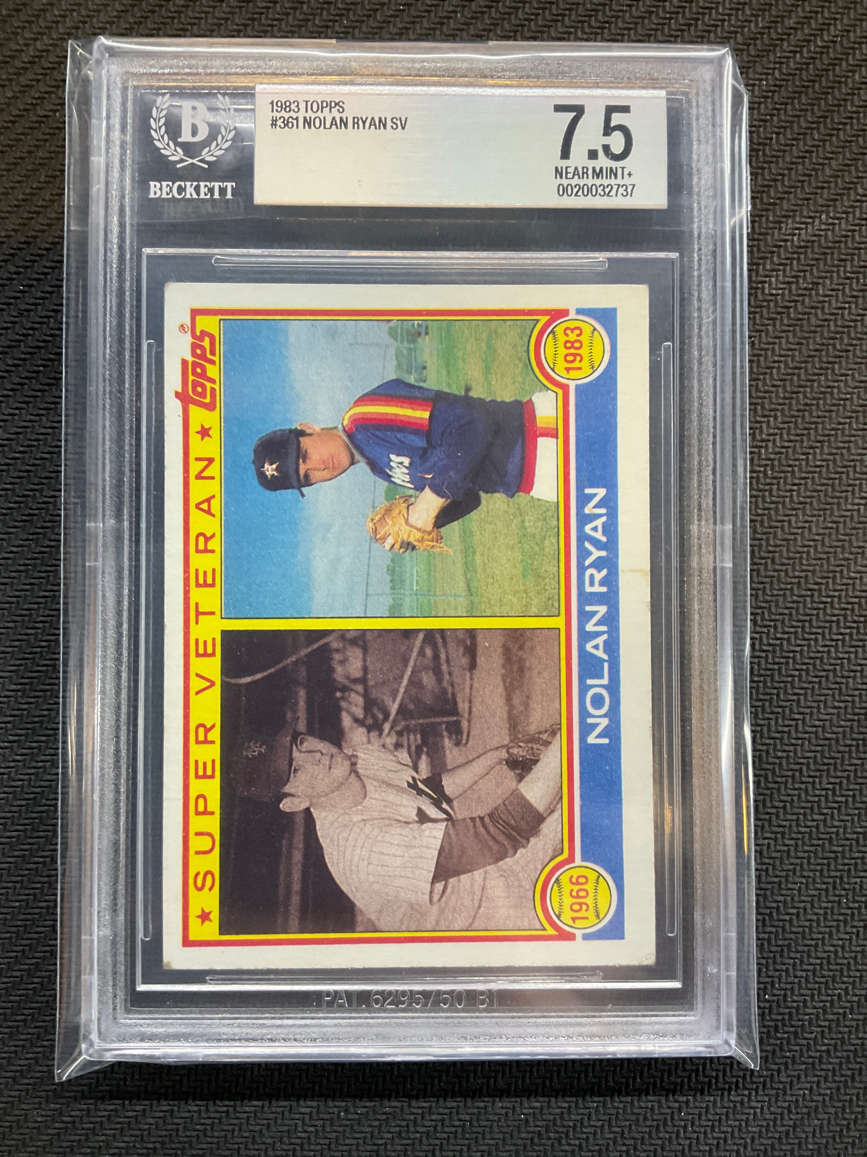 1983 Topps Nolan Ryan Veteran BGS 7.5 Astros