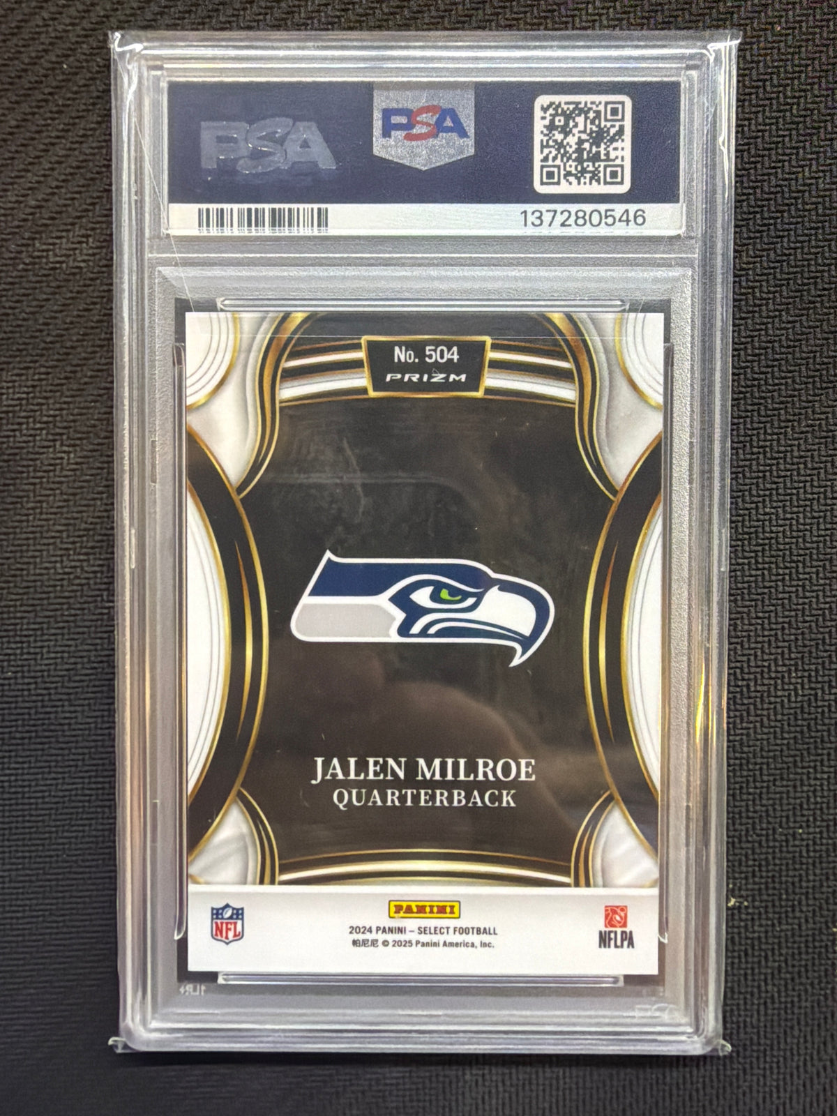 2024 Panini Select XRC Jalen Milroe Rookie #504 PSA 10