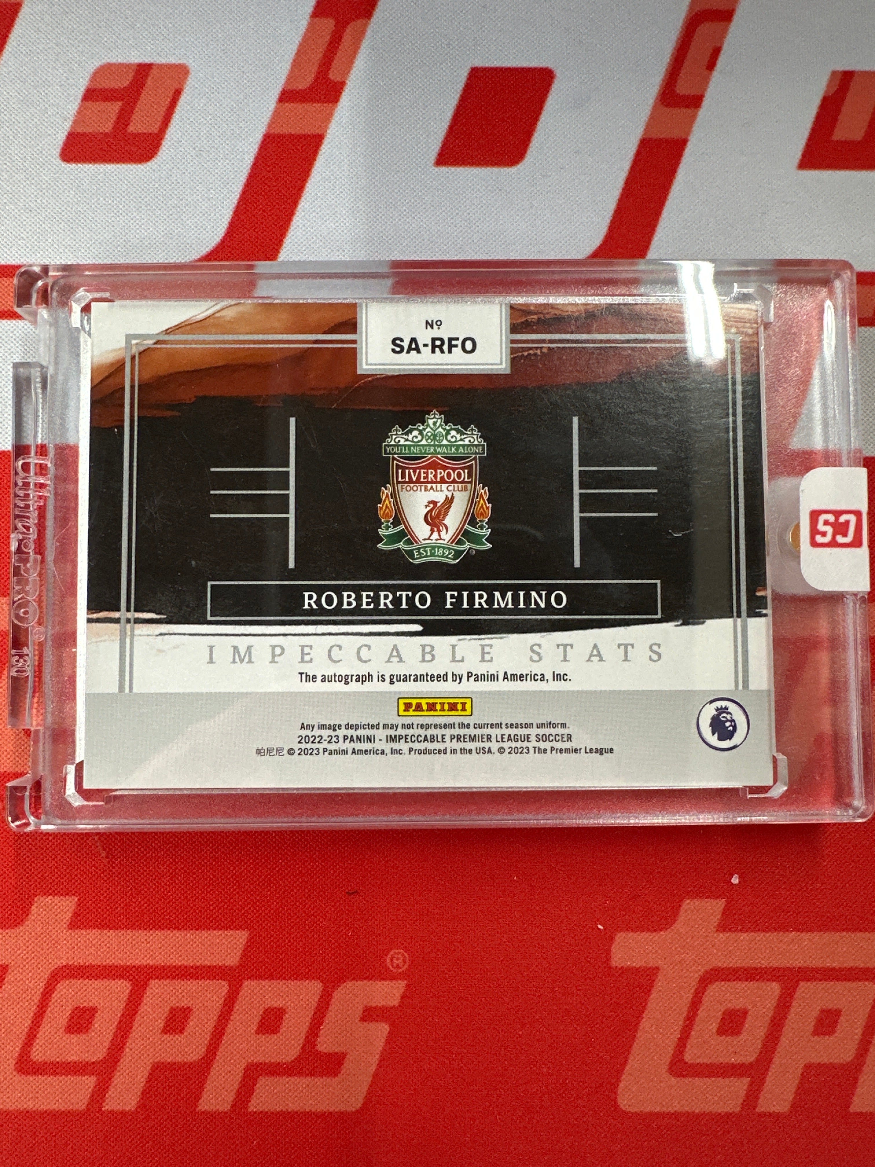 2022-23 Impeccable Roberto Firmino League Goals Auto /71