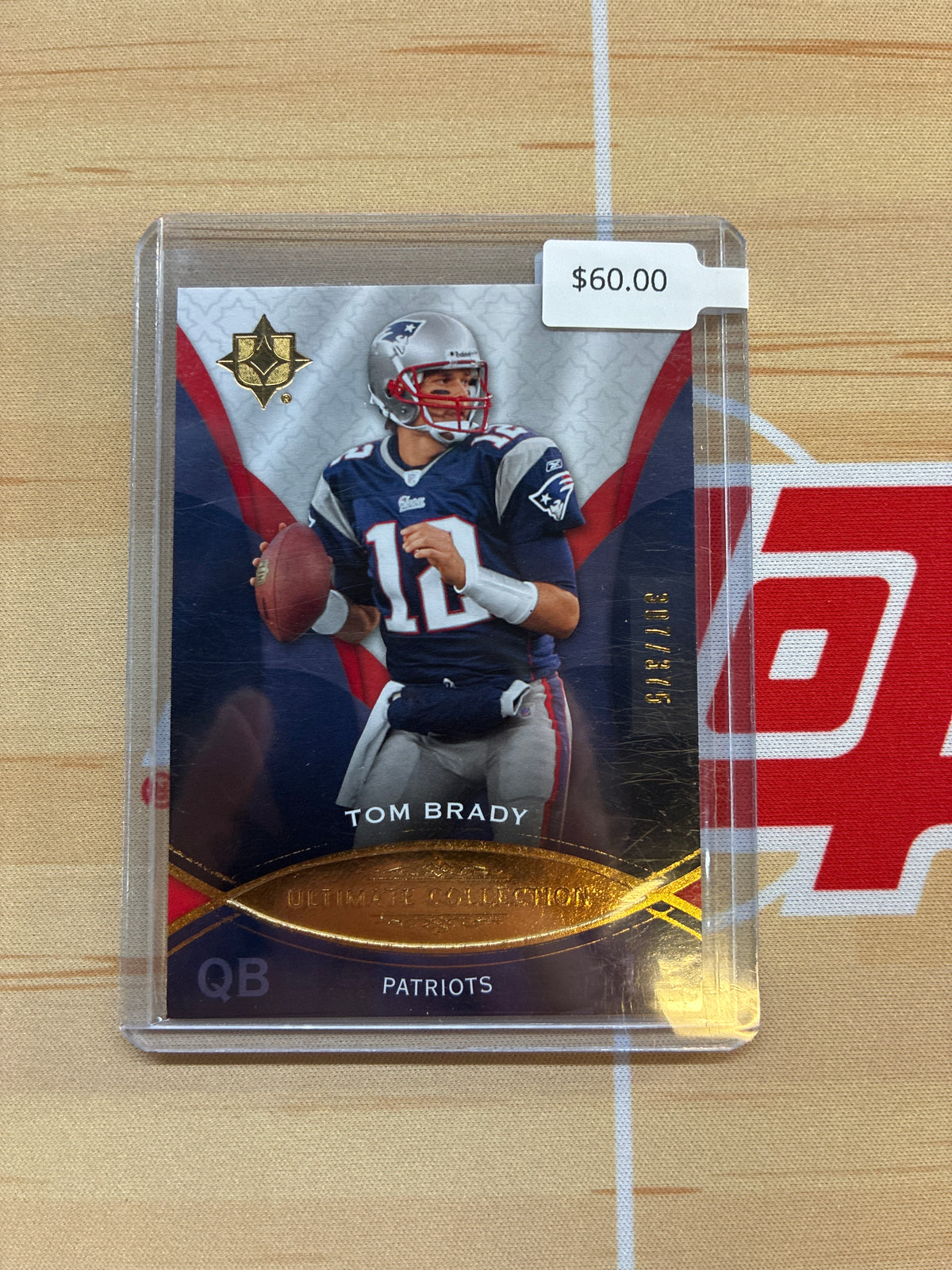 2009 Upper Deck Ultimate Collection Tom Brady /375 #65 Patriots