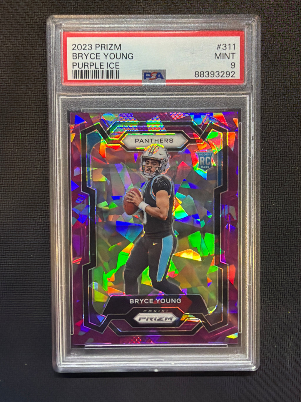 2023 Prizm Bryce Young Purple Ice /225 PSA 9 292