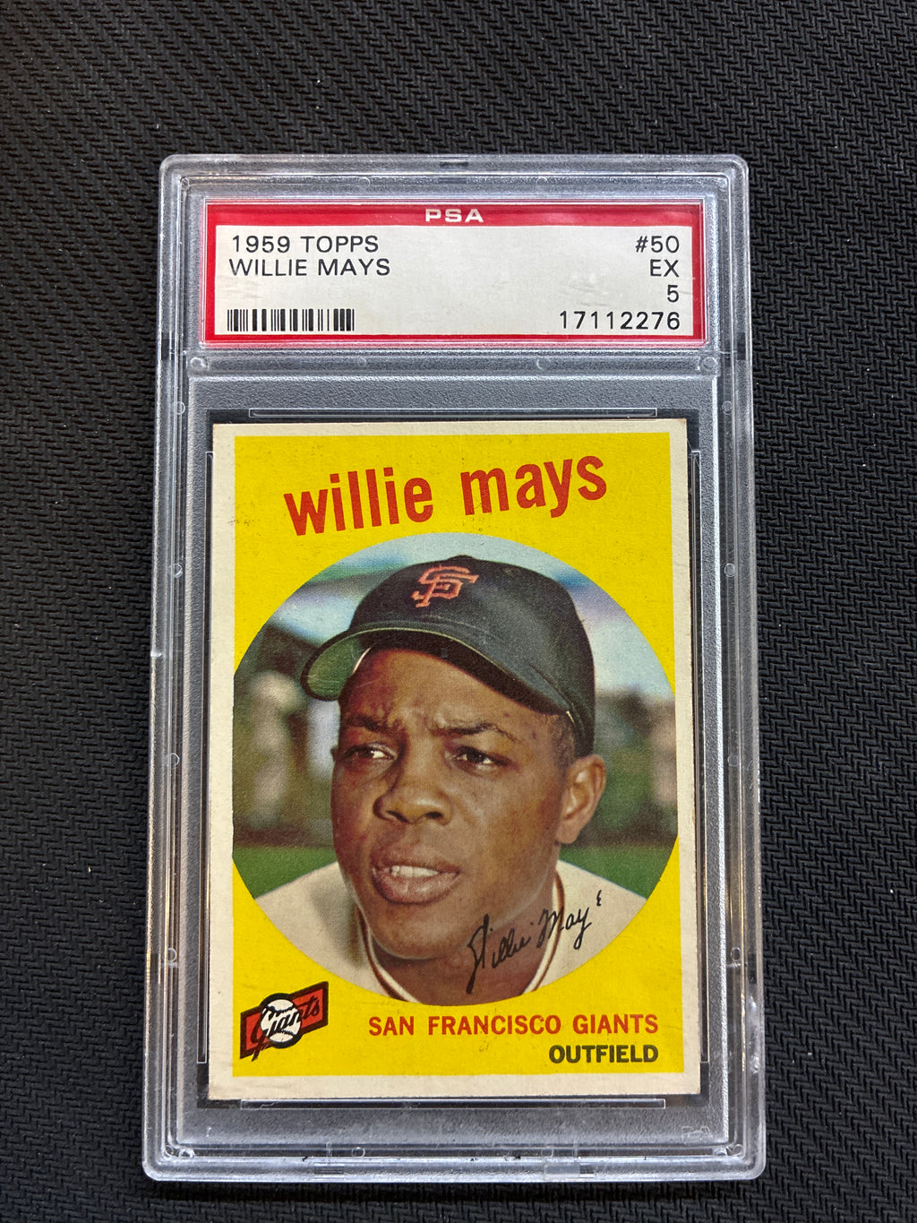 1959 Topps Willie Mays PSA 5 Giants