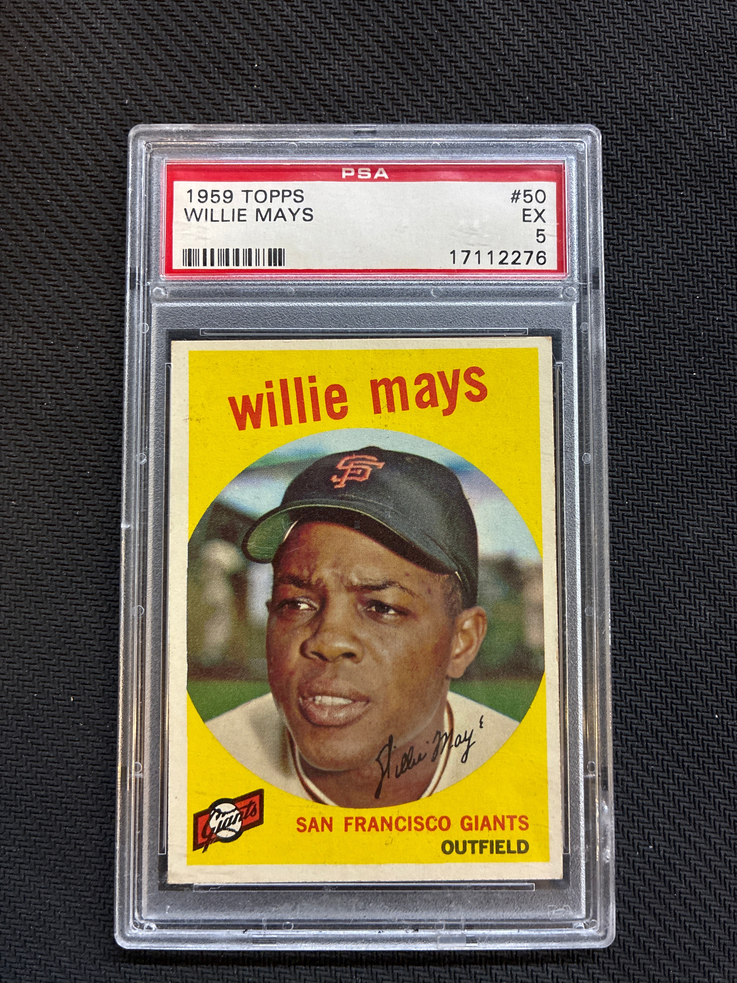 1959 Topps Willie Mays PSA 5 Giants