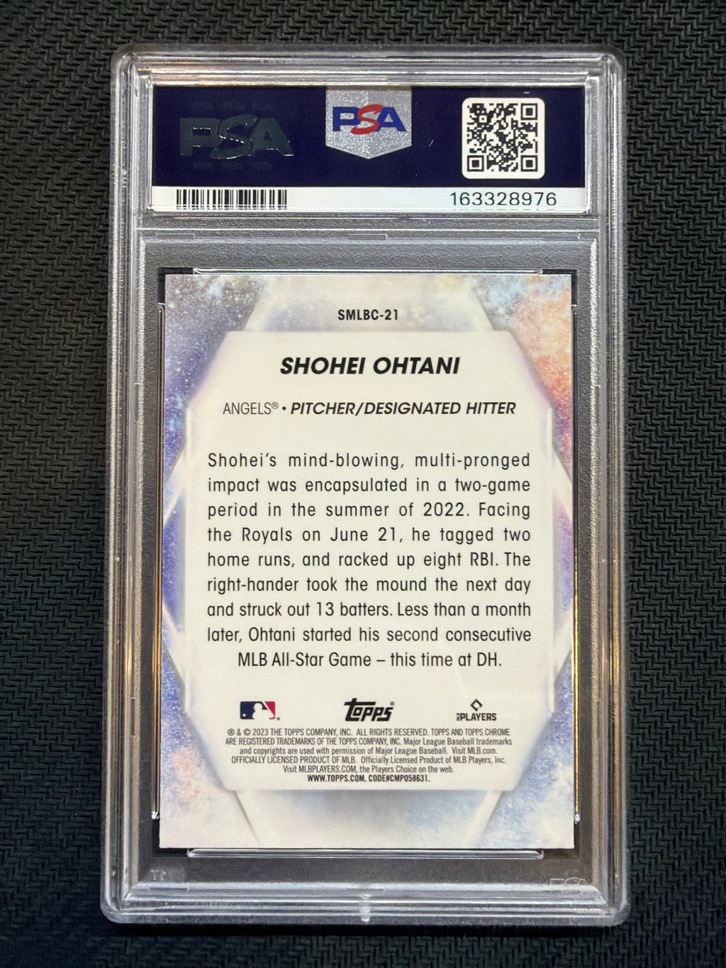 2023 Topps Shohei Ohtani Stars Of MLB #SMLB21 PSA 10 Angels