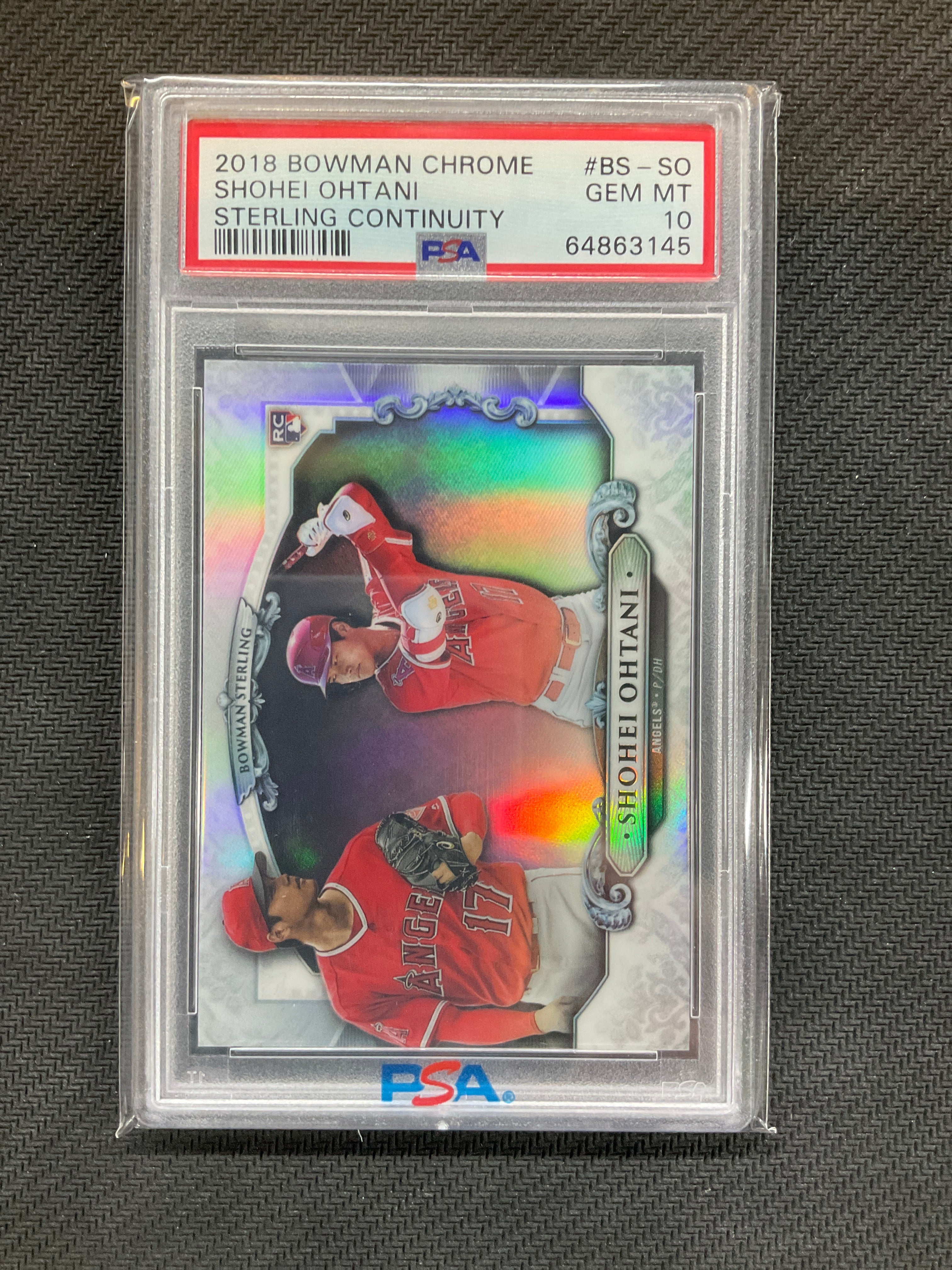 2018 Bowman Chrome Shohei Ohtani Sterling Rookie PSA 10 145