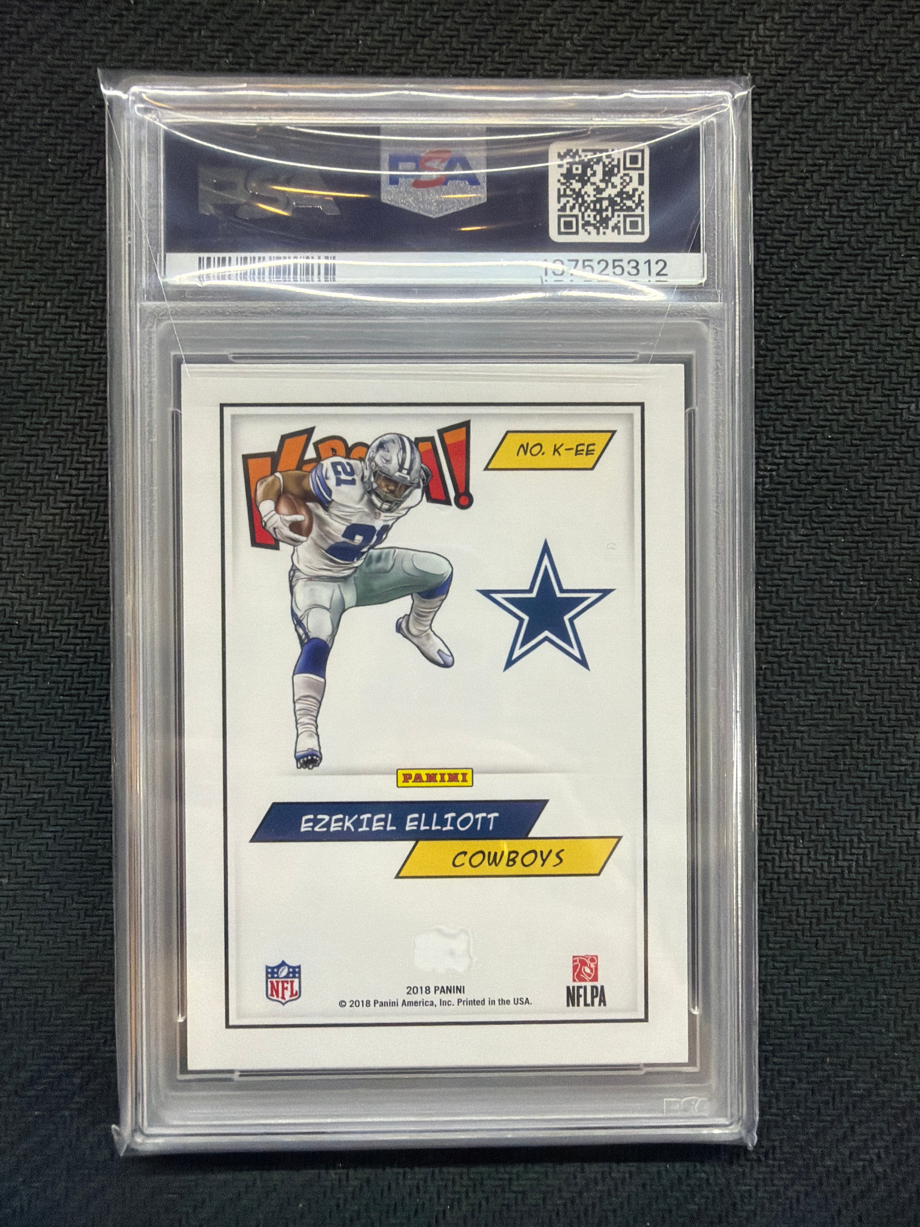 2018 Panini Kaboom! Ezekiel Elliott Kaboom! PSA 9 Cowboys