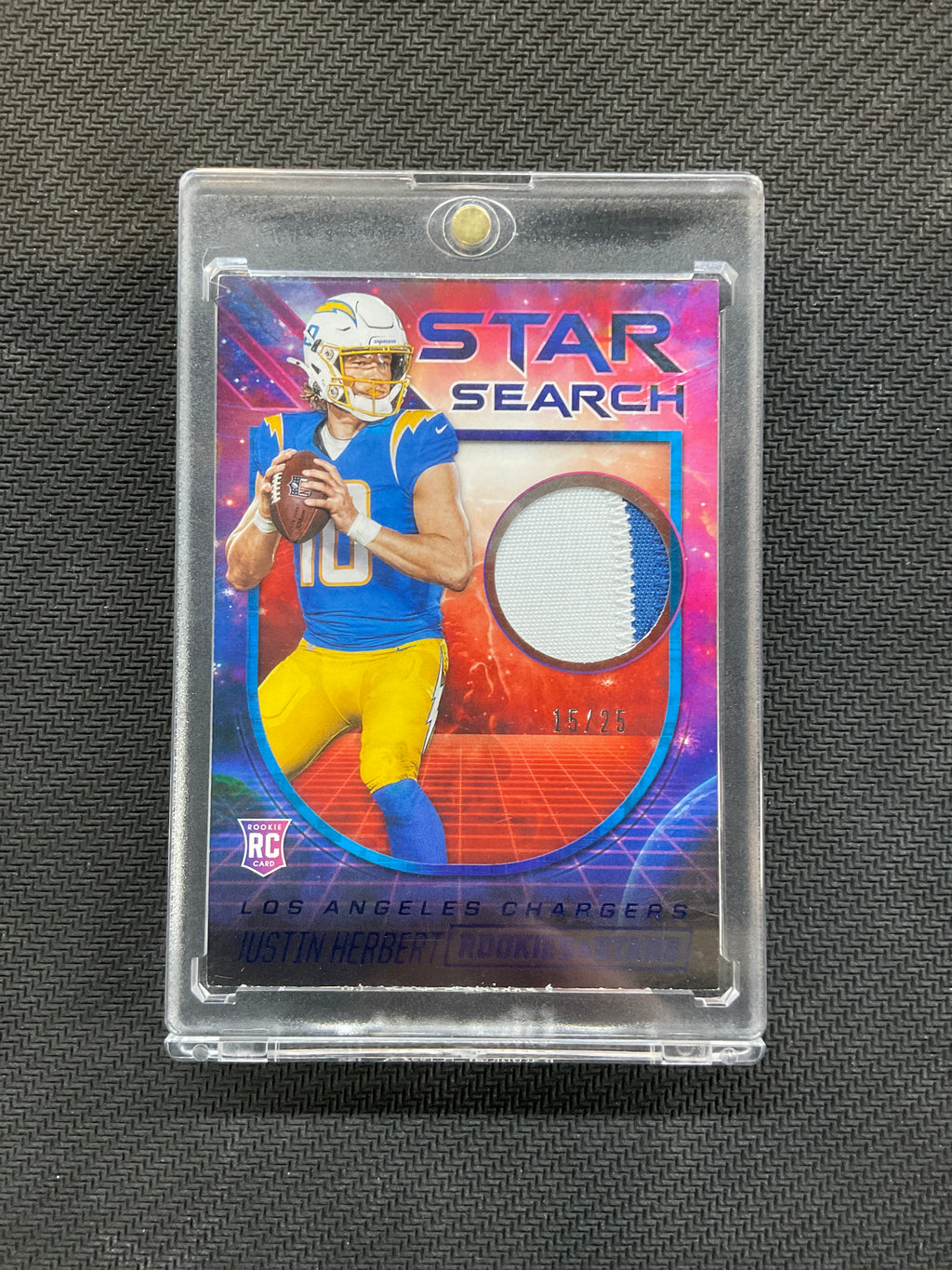 2020 Rookies & Stars Justin Hebert Rookie Patch /25
