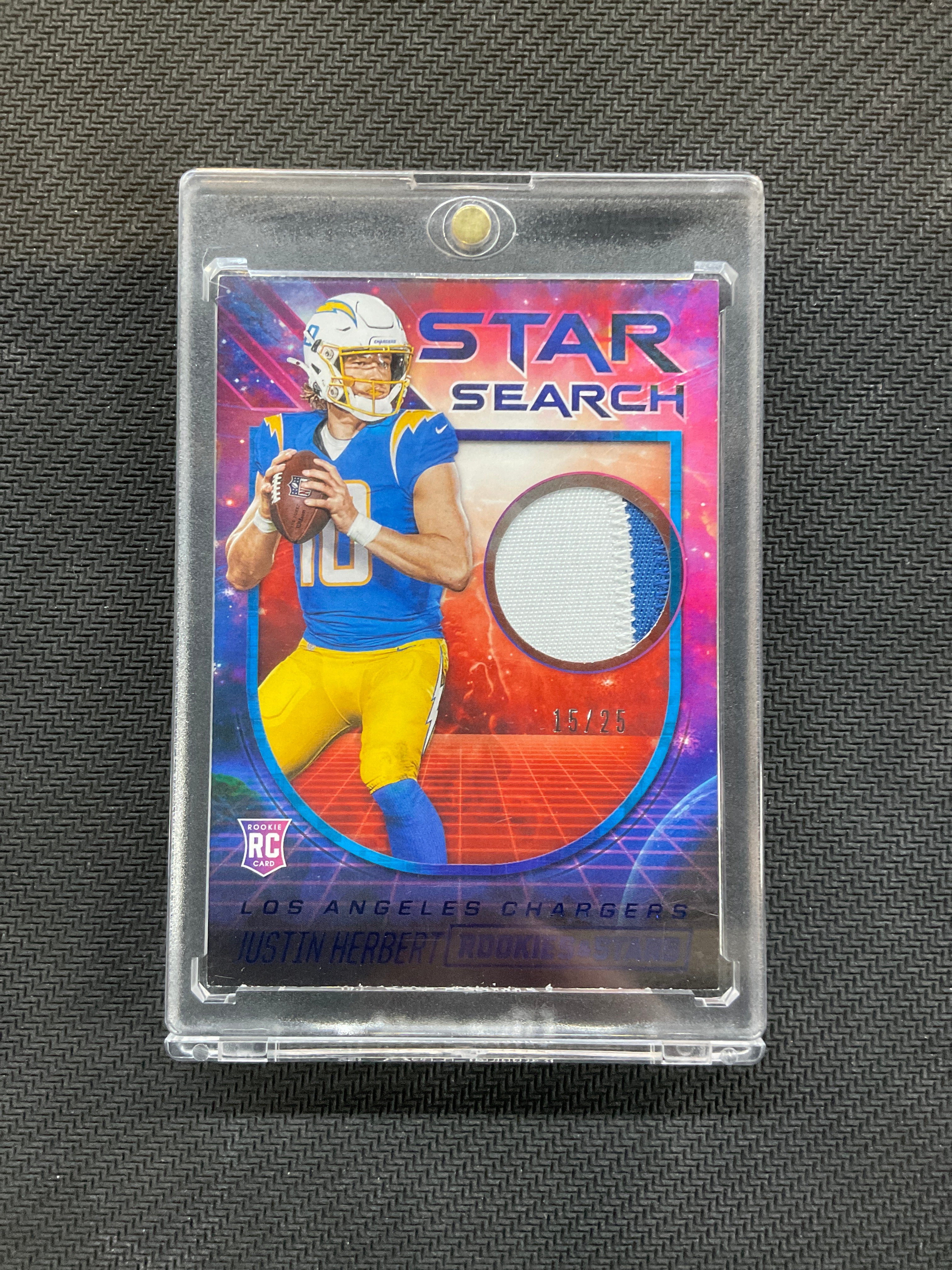 2020 Rookies & Stars Justin Hebert Rookie Patch /25