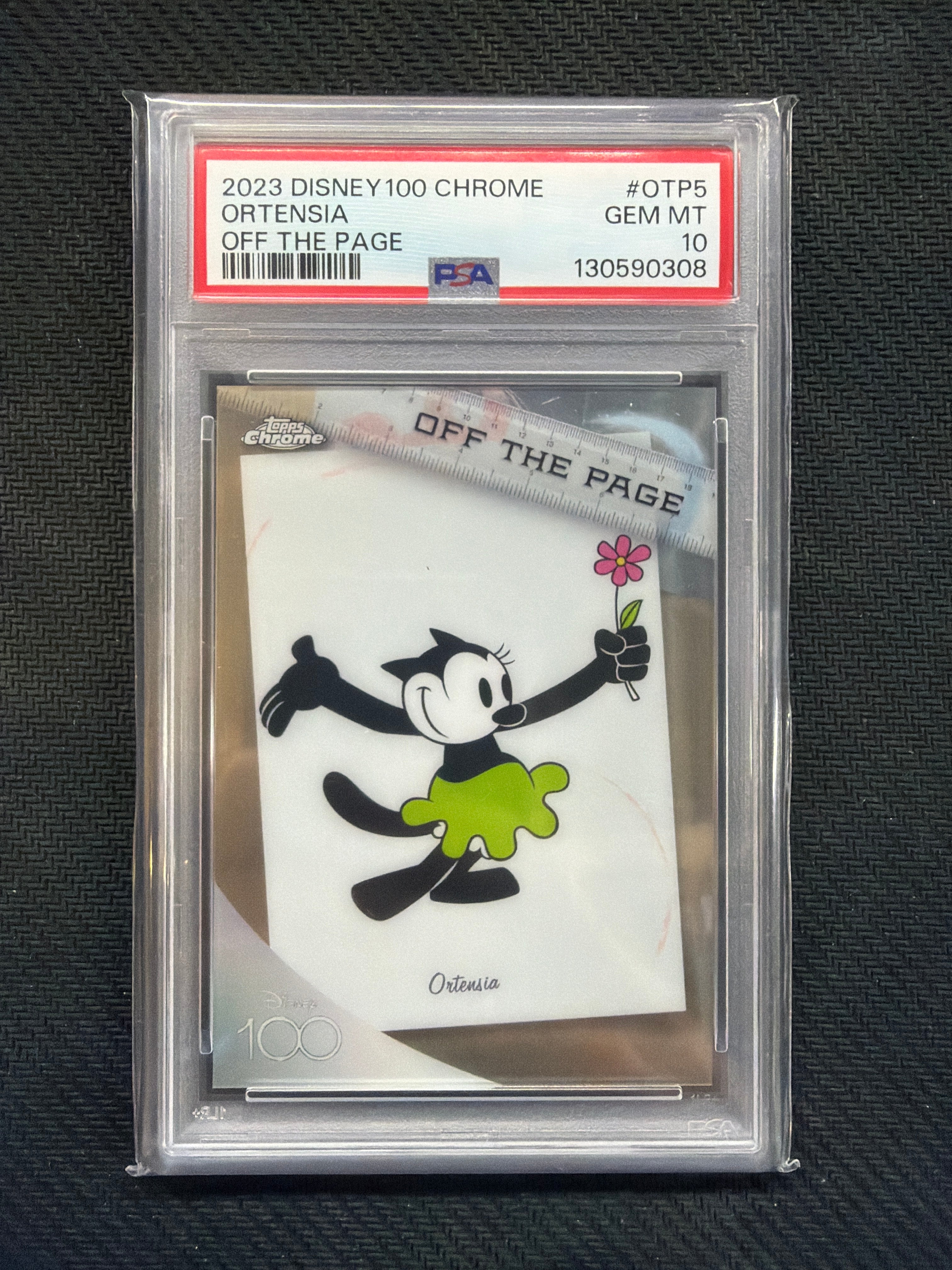 2023 Topps Chrome Disney 100 Ortensia Off The Page PSA 10