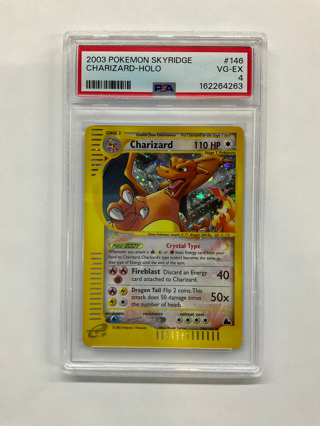 2003 Pokemon Skyridge Charizard Holo 146 PSA 4