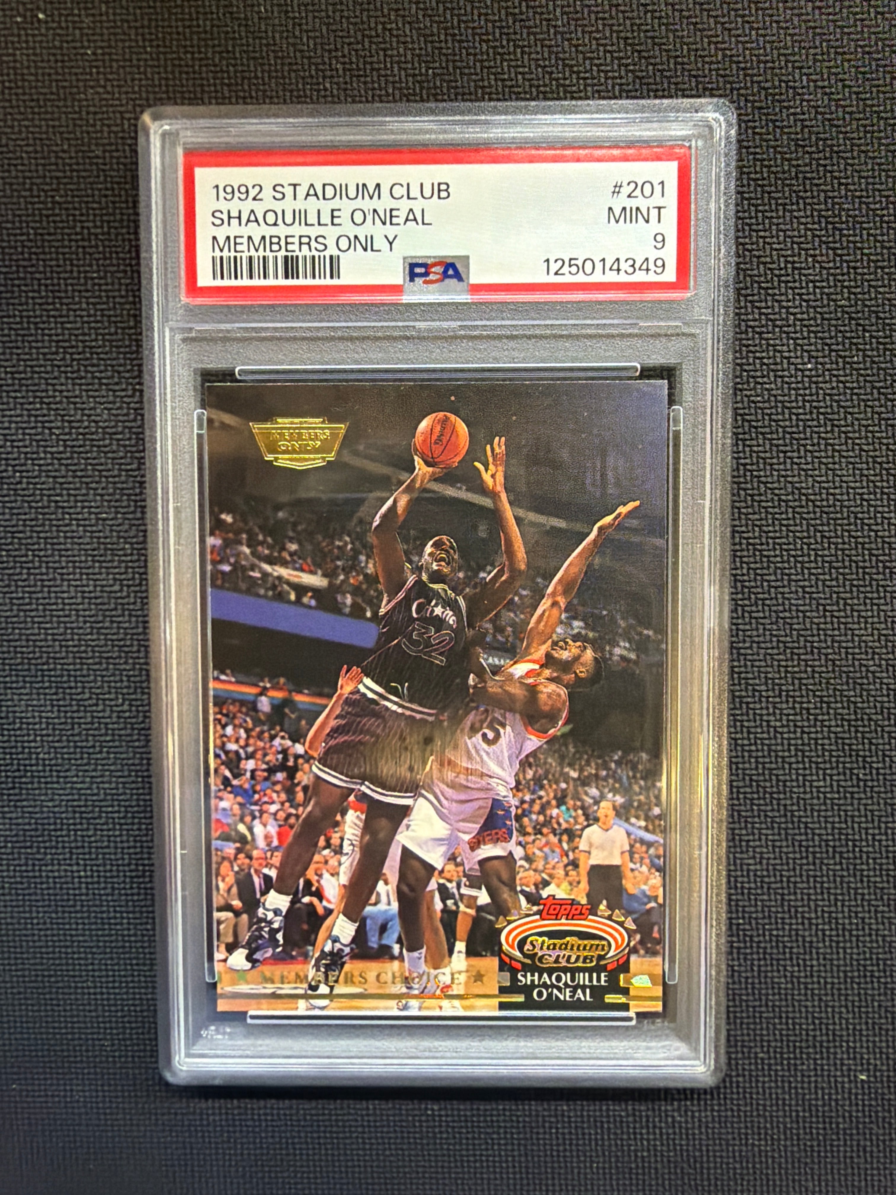 1992 Stadium Club Shaquille O'Neal Members Only #201 PSA 9