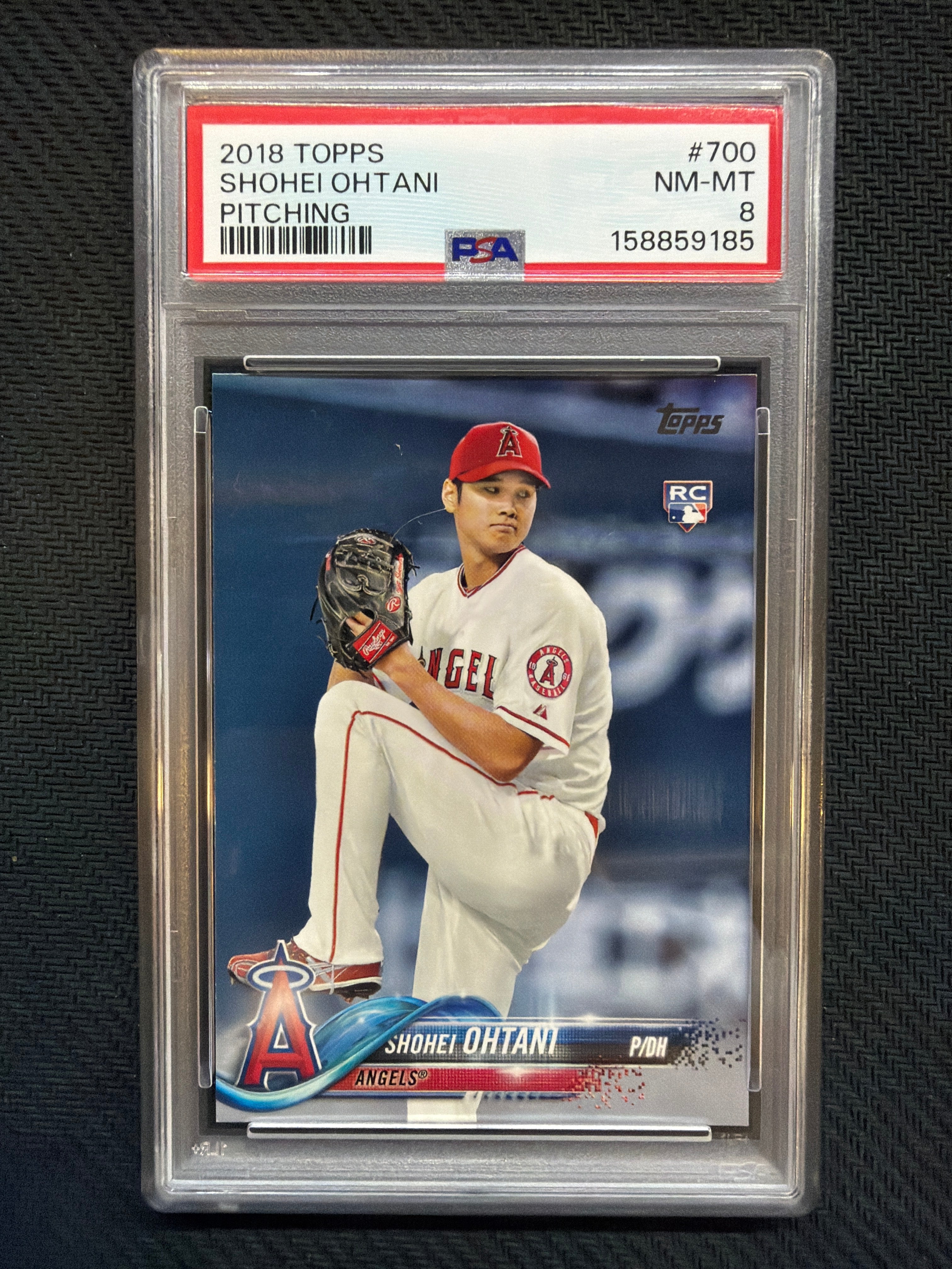2018 Topps Shohei Ohtani Pitching PSA 8 185