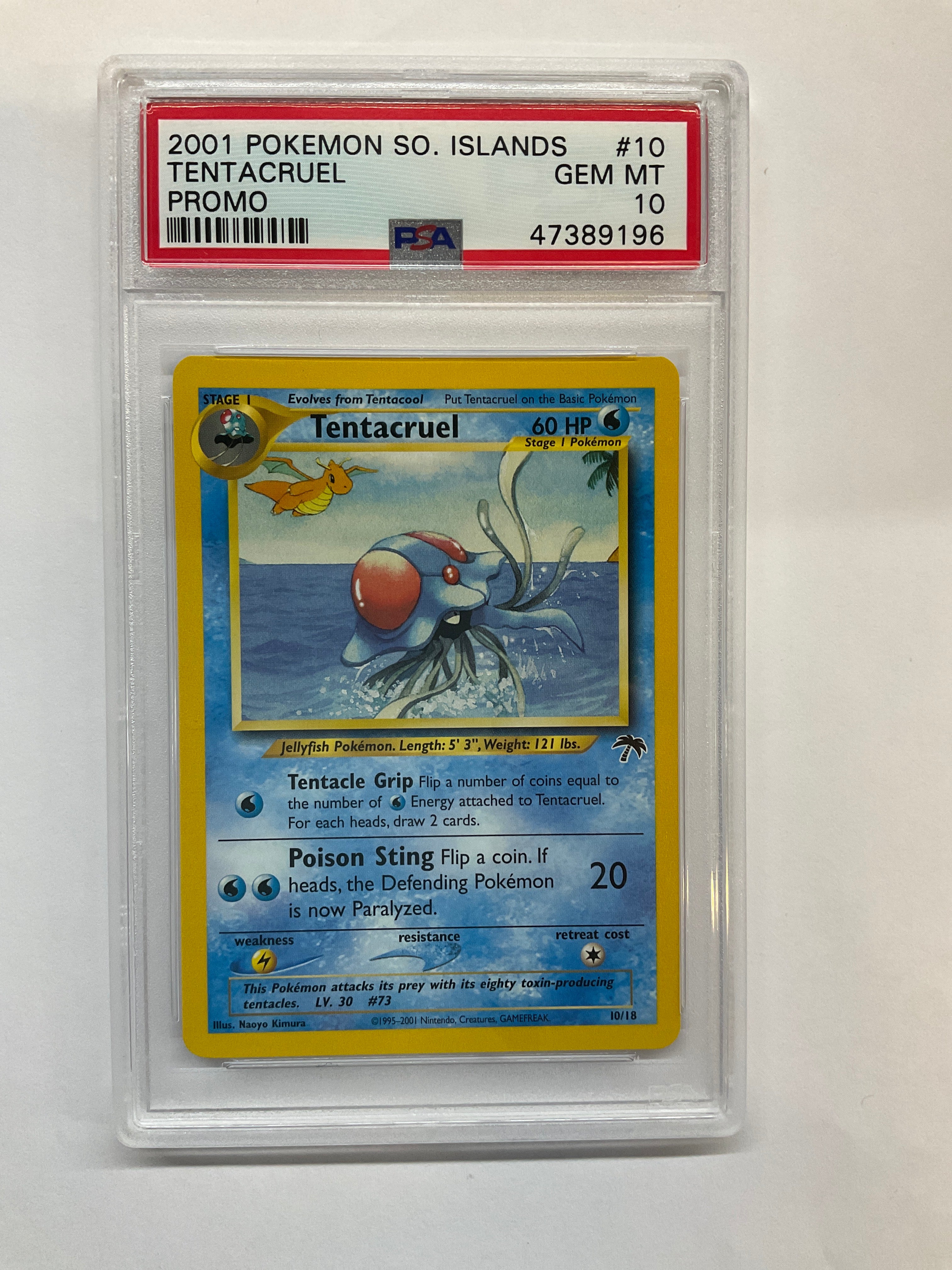 2001 Pokemon Southern Islands Promo Tentacruel 10 PSA 10