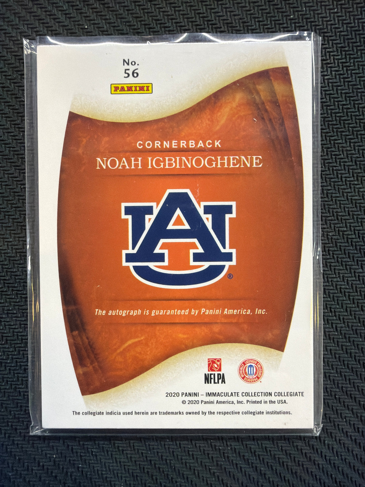 2020 Immaculate Noah Igbinoghene Rookie Auto /49 Red Auburn