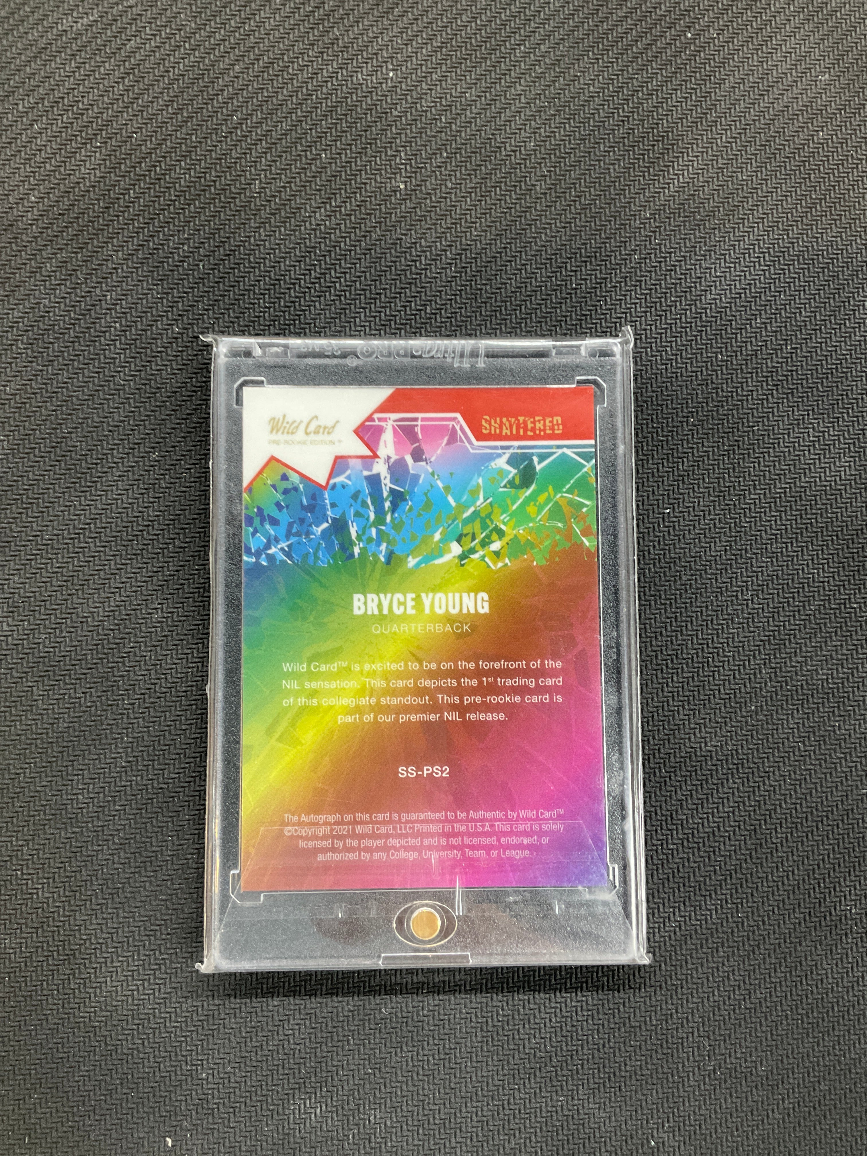 2021 Wild Card Bryce Young Shattered Auto Alabama