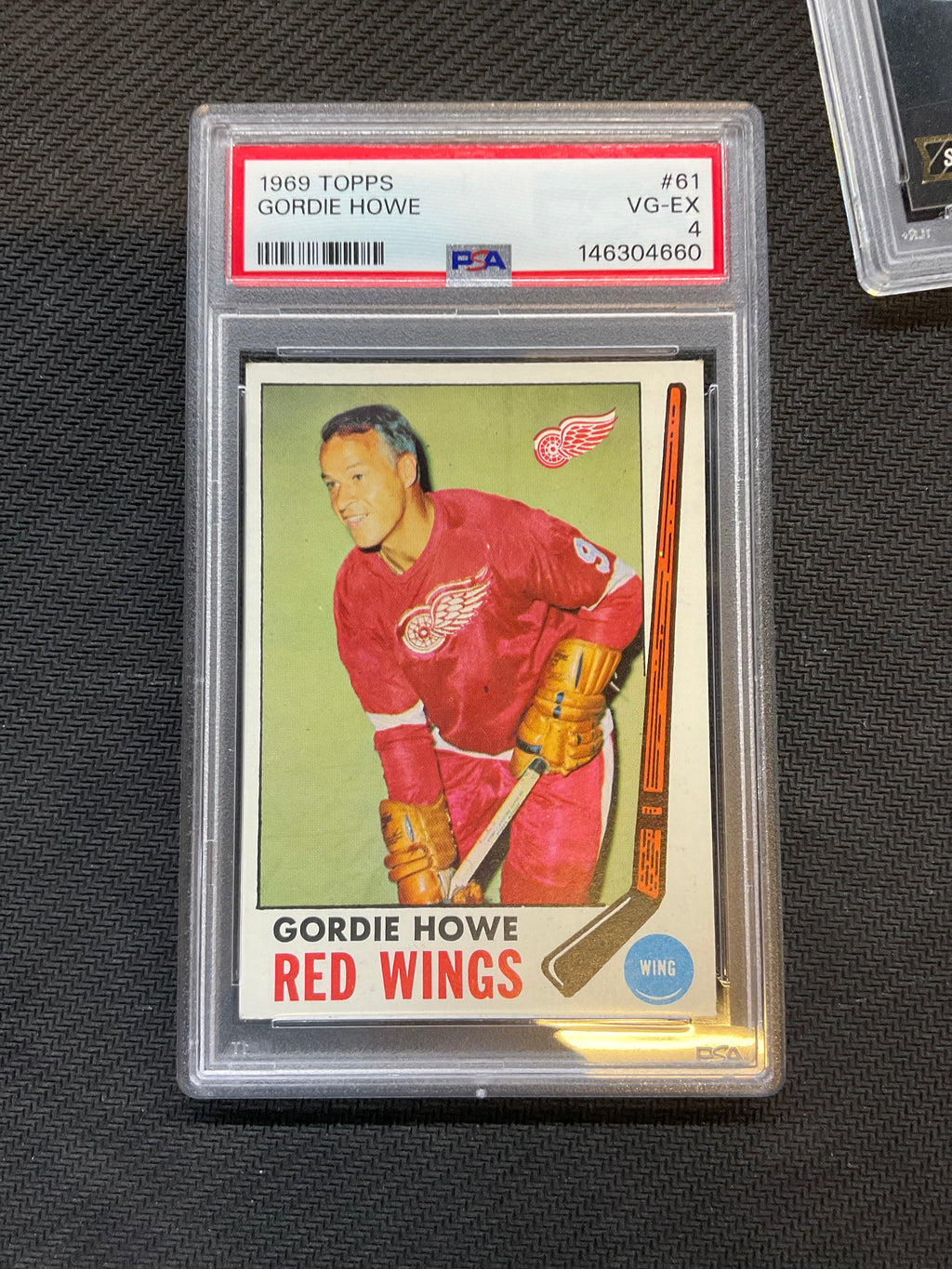 1969 Topps Gordie Howe #61 PSA 4 Red Wings
