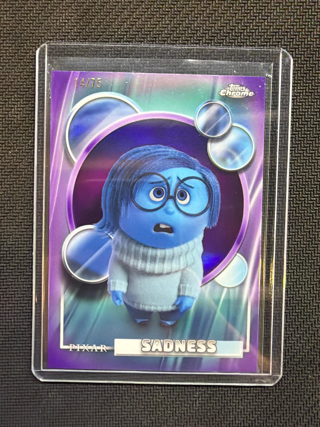 2026 Topps Chrome Disney Sadness Purple /75 #172
