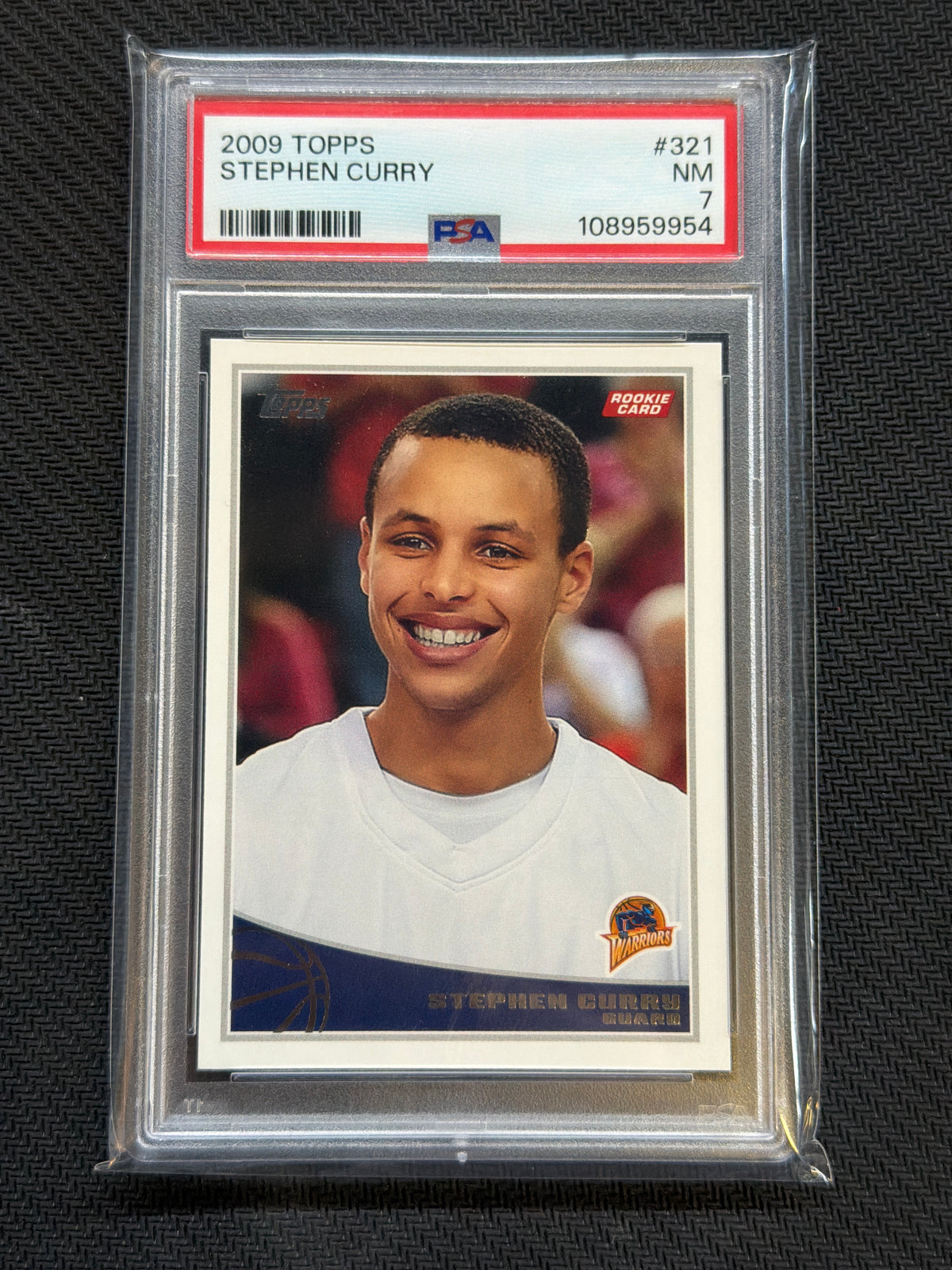 2009 Topps Stephen Curry #321 Rookie PSA 7 Warriors