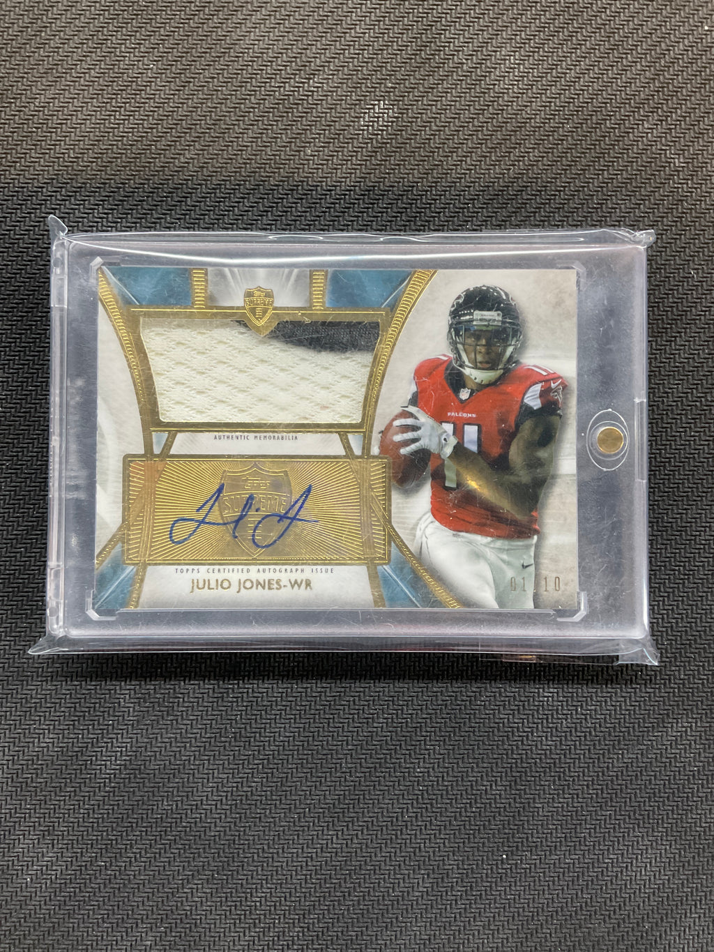 2014 Topps Supreme Julio Jones Patch Auto /10 Falcons