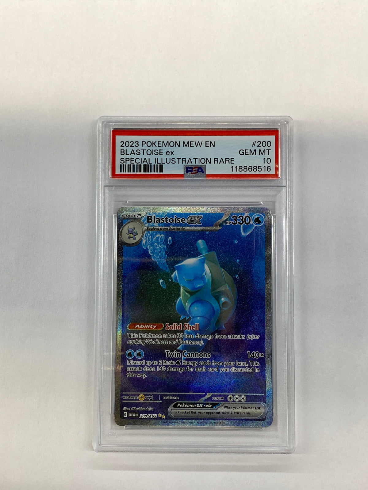 2023 Pokemon 151 Blastoise ex 200 SIR PSA 10