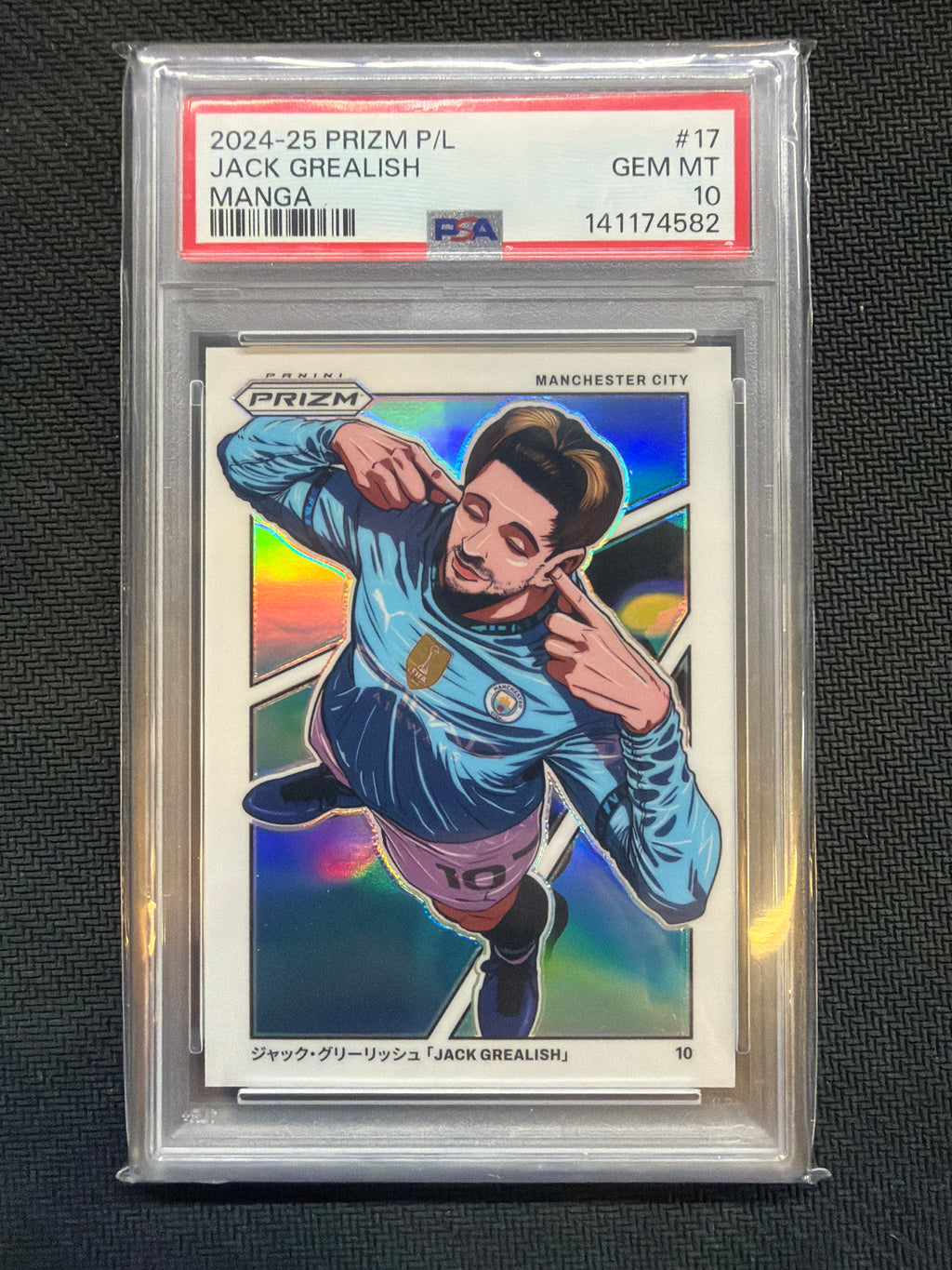 2024-25 Prizm Premier League Jack Grealish Manga PSA 10 582