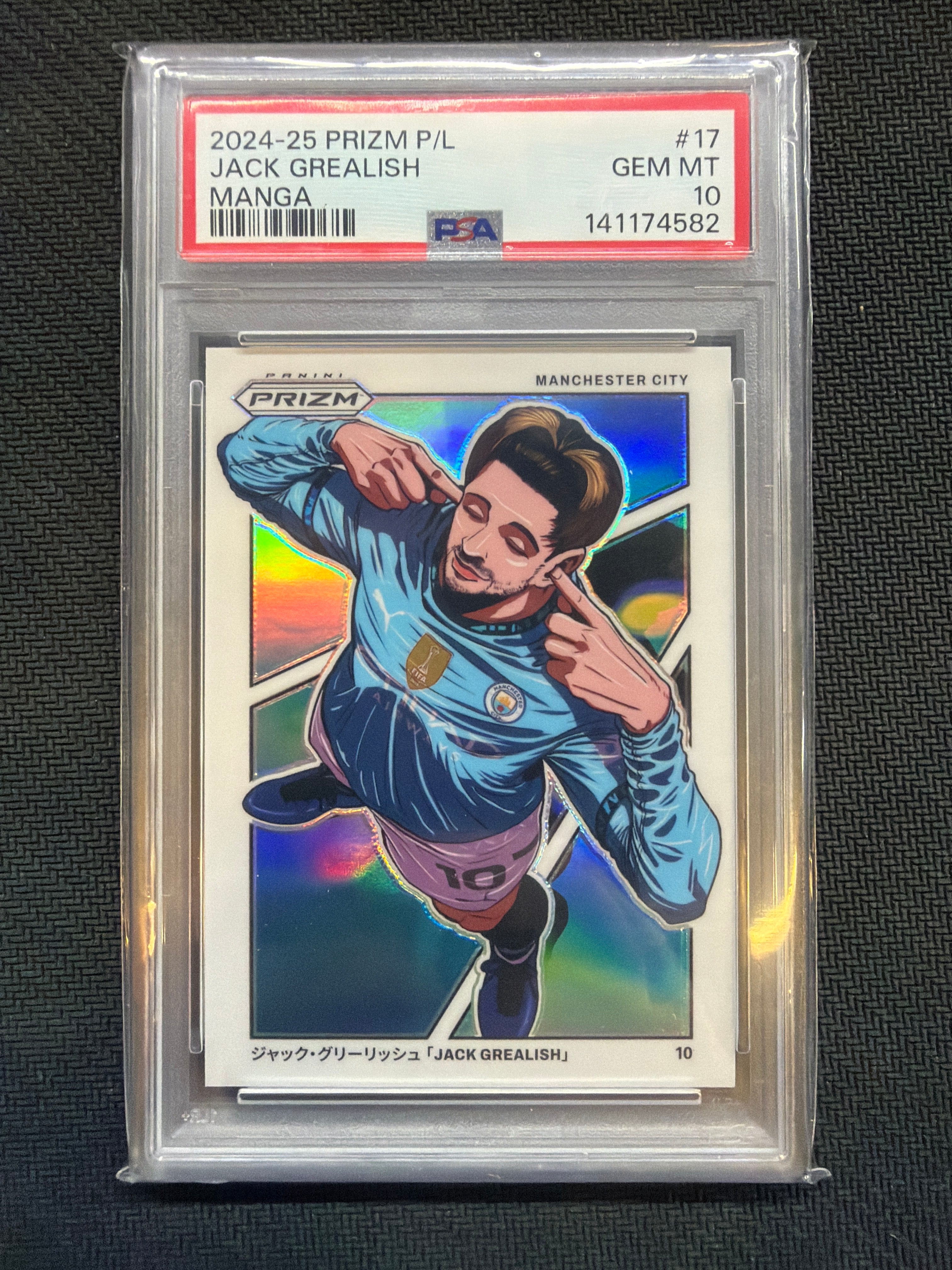 2024-25 Prizm Premier League Jack Grealish Manga PSA 10 582