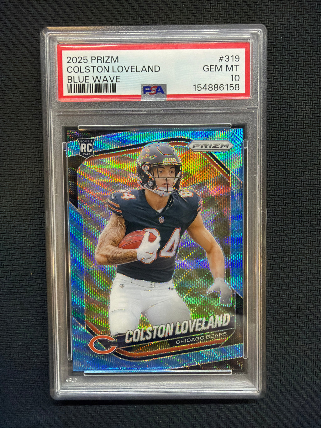 2025 Prizm Colston Loveland Blue Wave /230 PSA 10