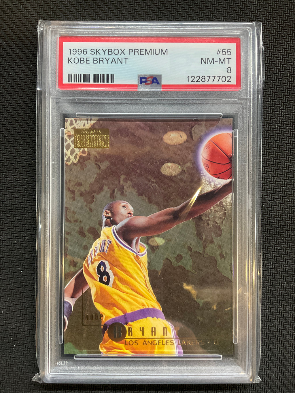 1996 Skybox Premium Kobe Bryant Rookie PSA 8 Lakers