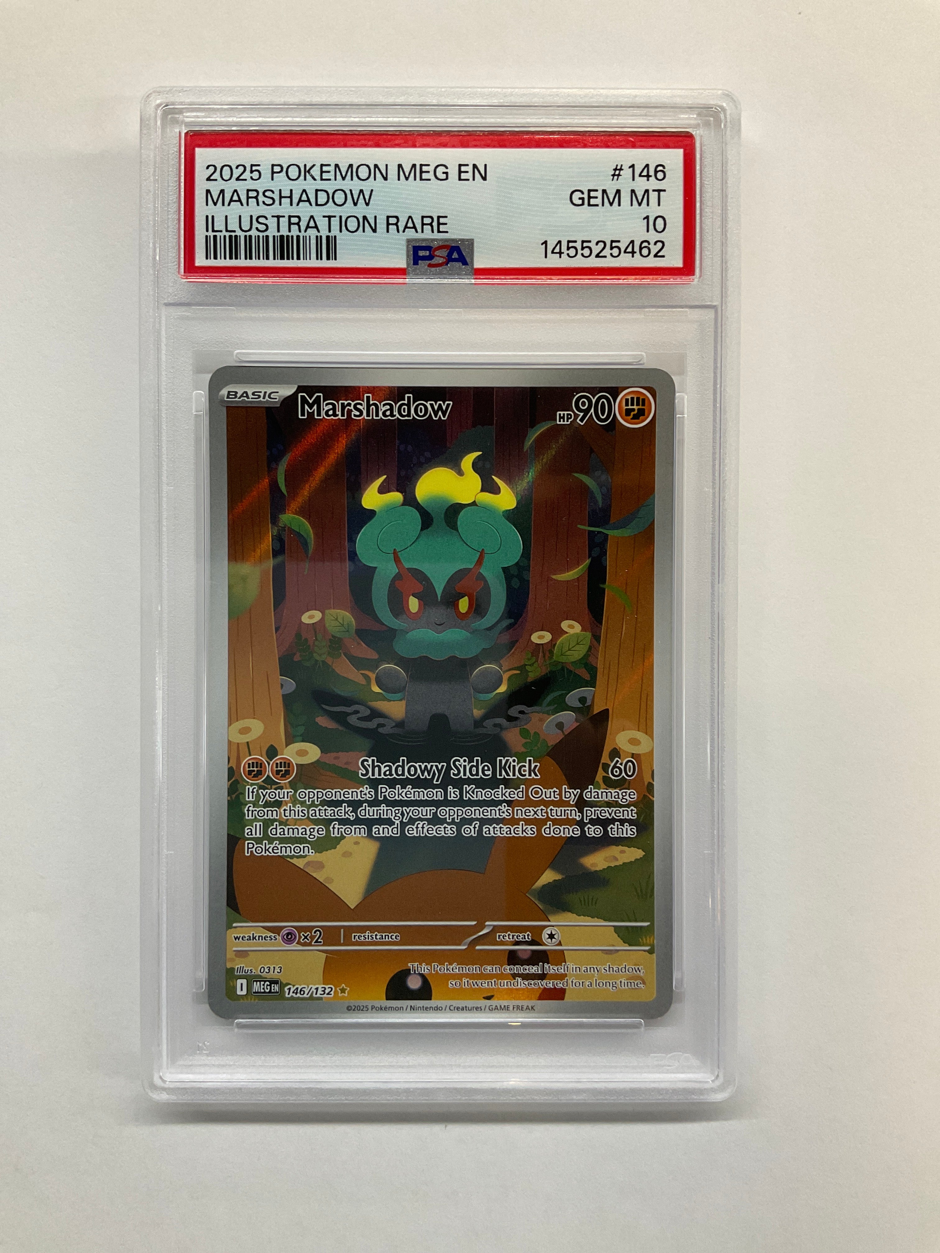 2025 Pokemon Mega Evolution Marshadow 146 PSA 10