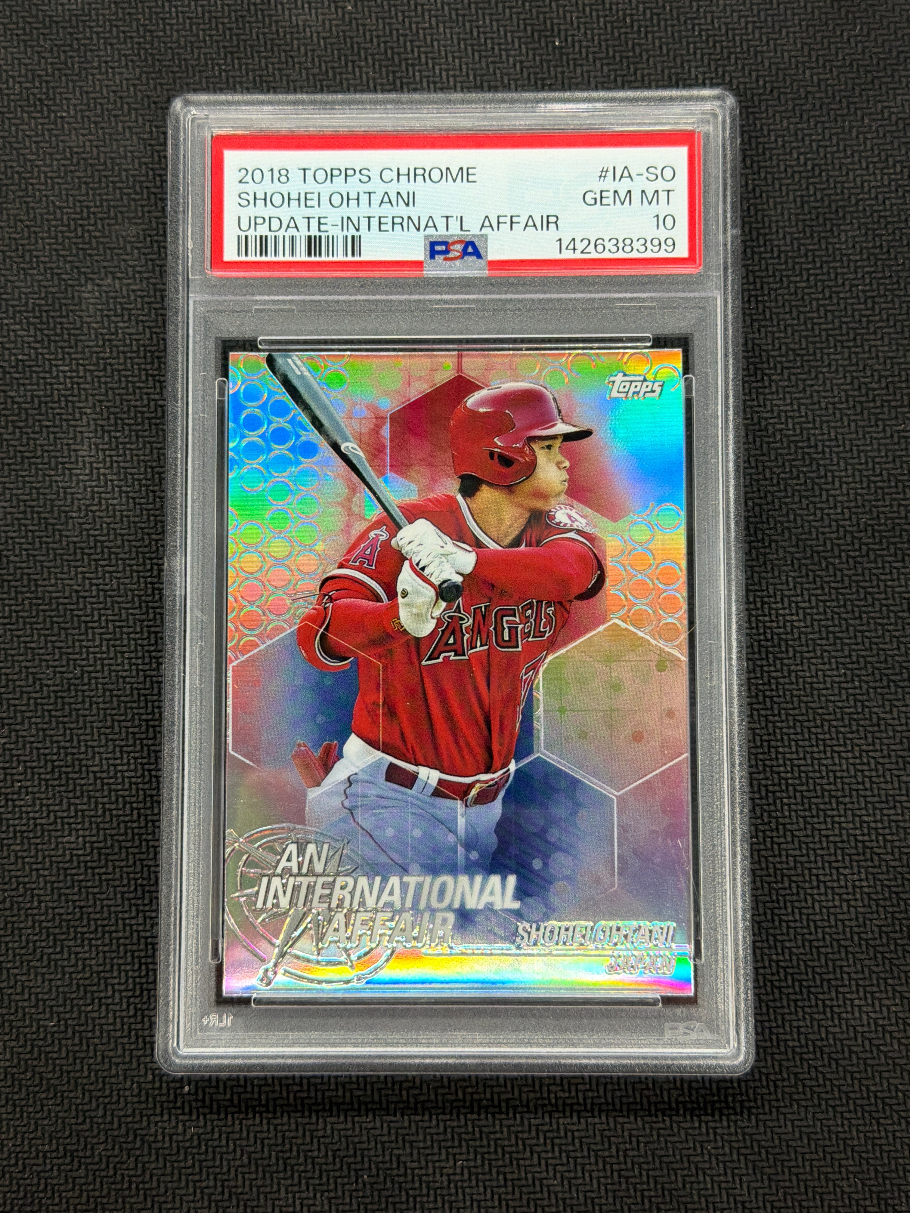 2018 Topps Chrome Update Shohei Ohtani International PSA 10 399