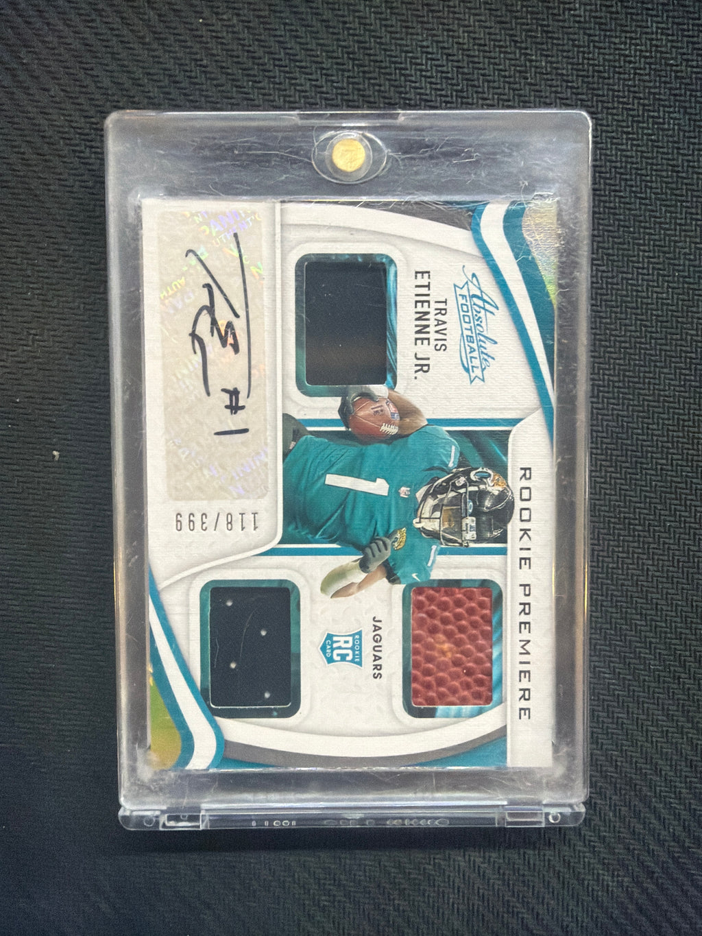 2021 Panini Absolute Travis Etienne Jr Rookie Premiere Patch Auto /399