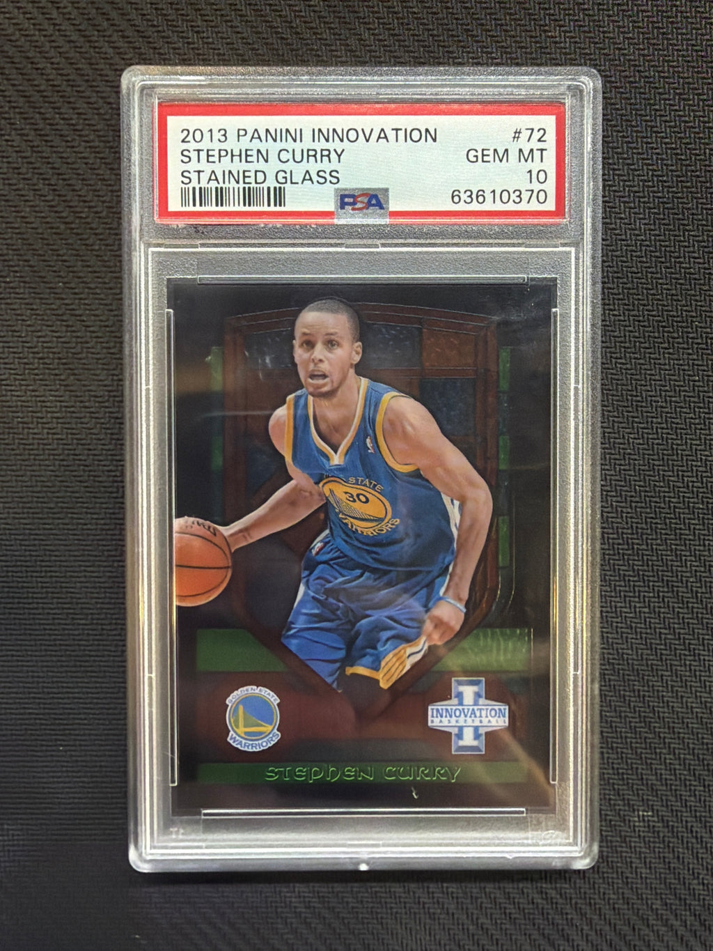 2013 Panini Innovation Stephen Curry Stained Glass PSA 10