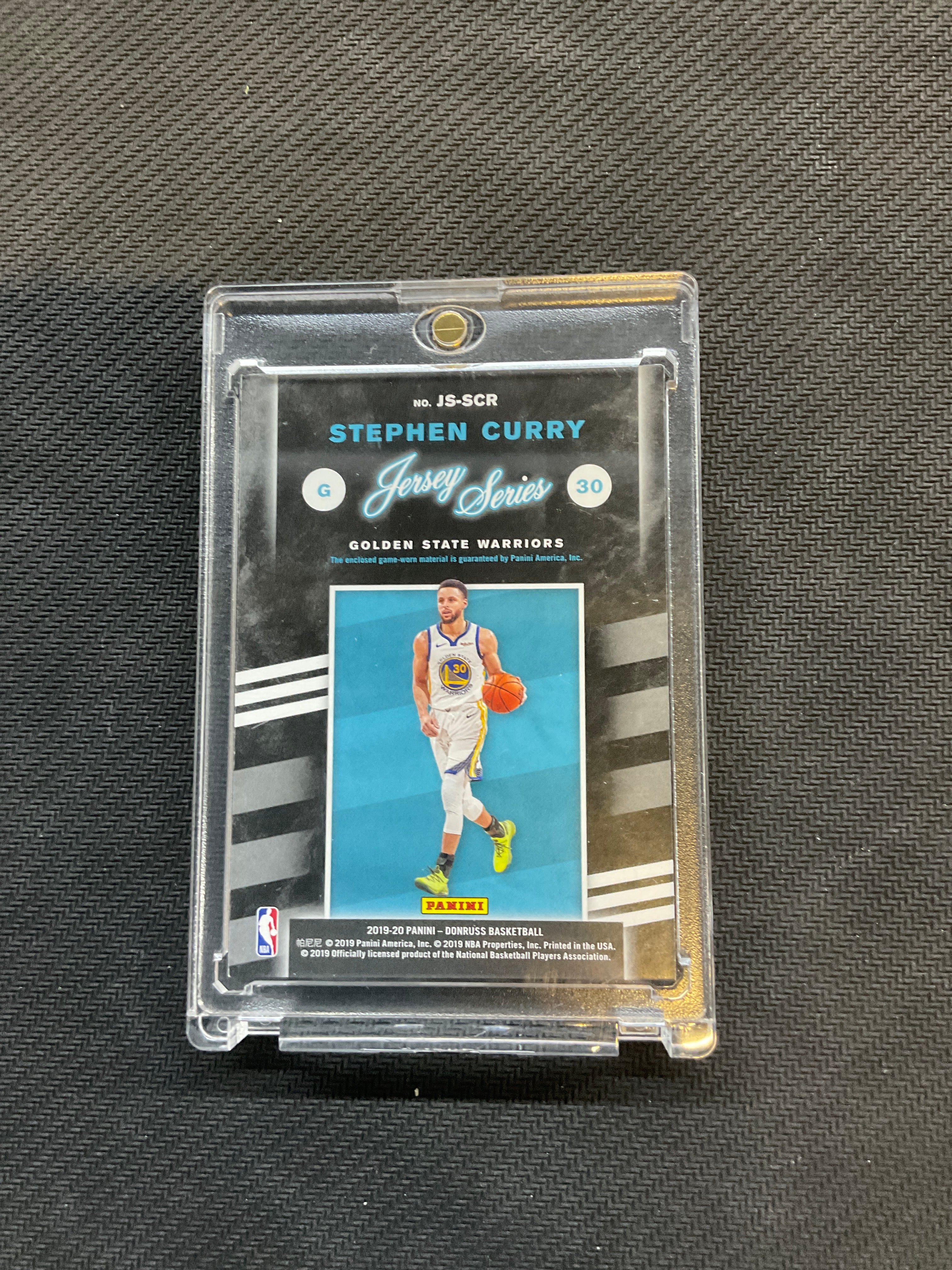 2019-20 Donruss Stephen Curry Jersey Series Patch Game Used