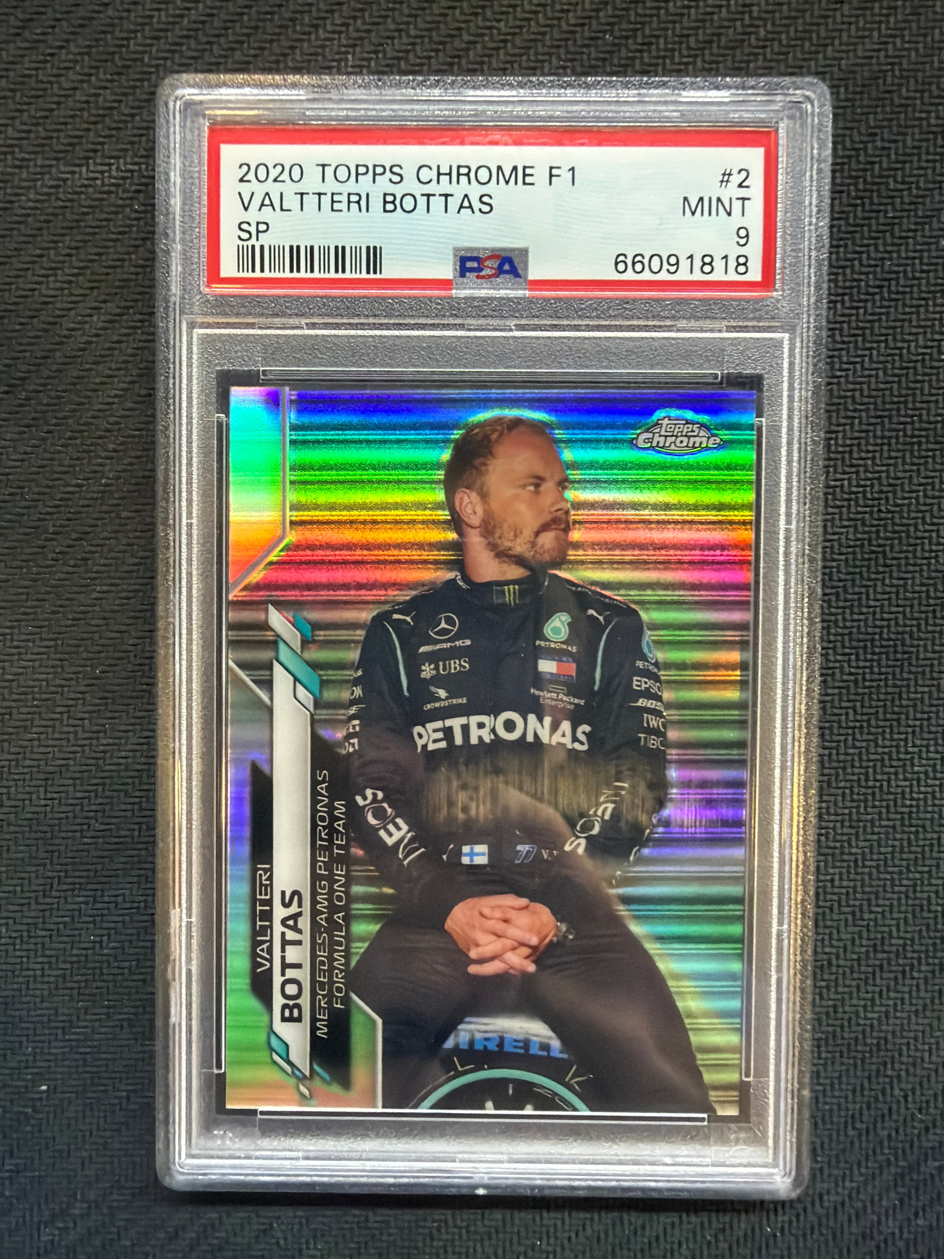 2020 Topps Chrome F1 Valtteri Bottas Image Variation SP #2 PSA 9 818