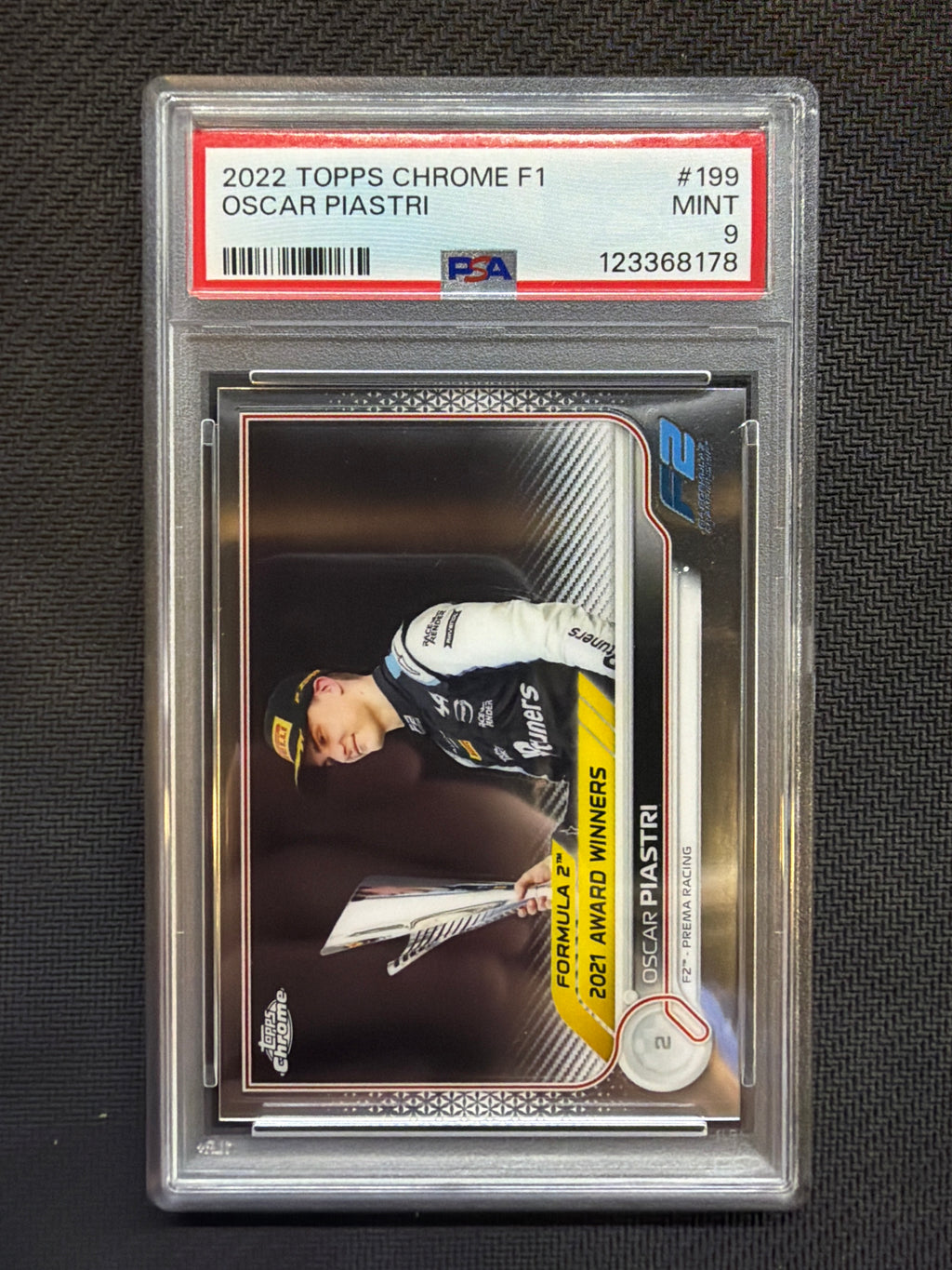 2022 Topps Chrome F1 Oscar Piastri Rookie PSA 9 178