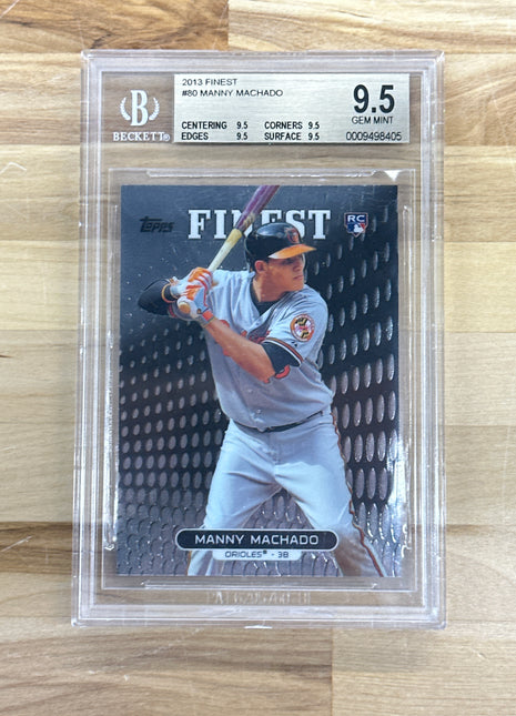 2013 Topps Finest Manny Machado BGS 9.5
