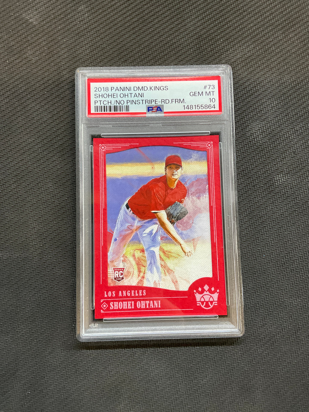 2018 Panini Diamond Kings Shohei Ohtani Rookie Pinstripe Frame PSA 10 864