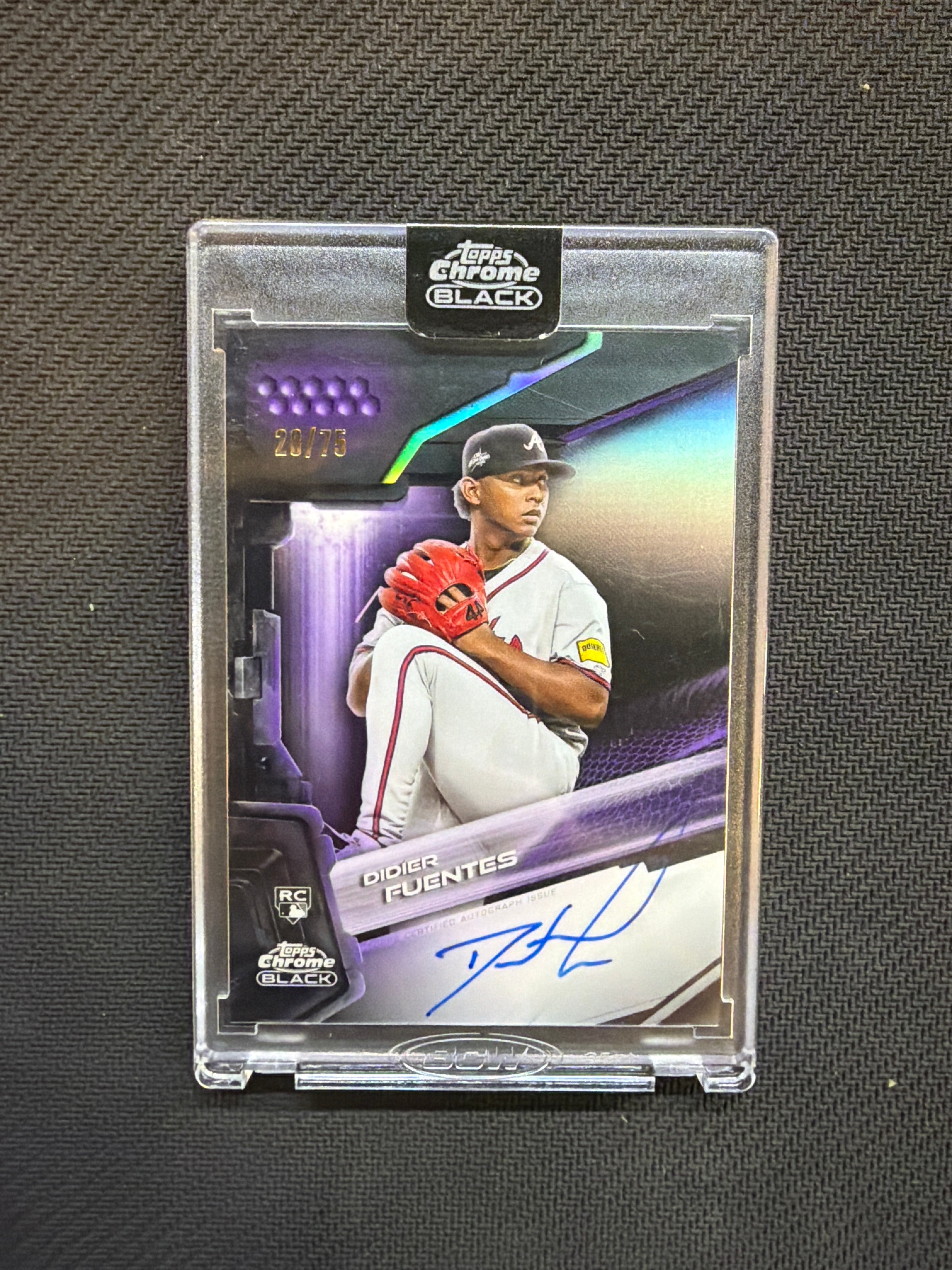 2026 Topps Chrome Black Didier Fuentes Auto /75