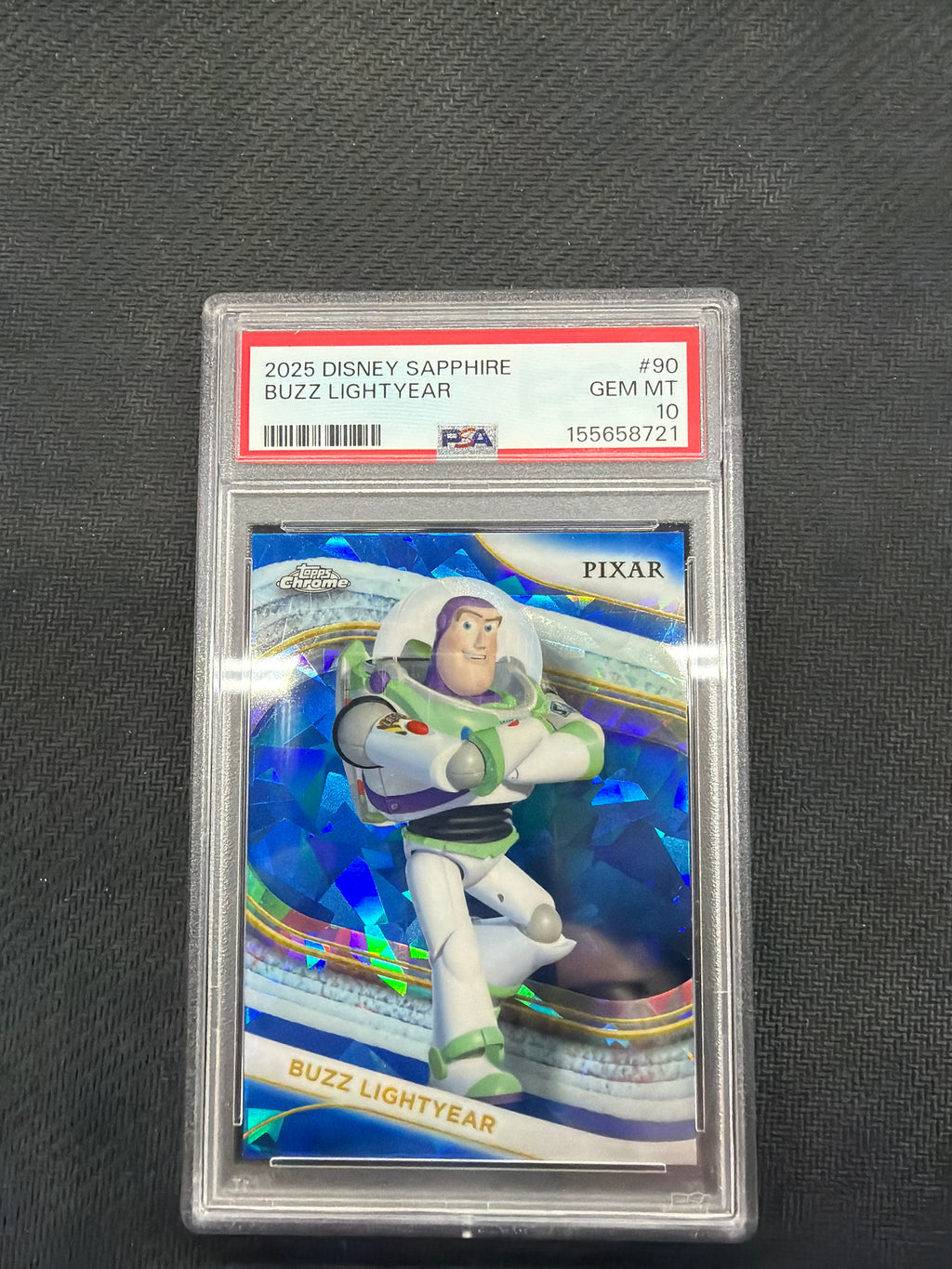 2025 Topps Chrome Sapphire Disney Buzz Lightyear #90 PSA 10 toy Story 721