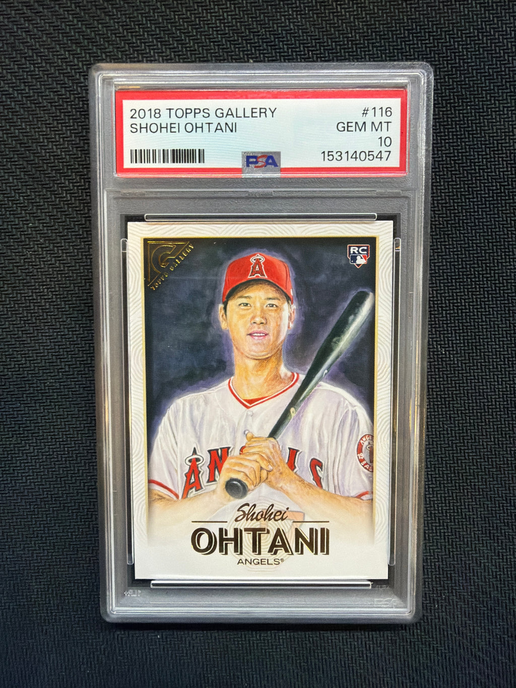 2018 Topps Gallery #116 Shohei Ohtani Rookie PSA 10 Angels 547