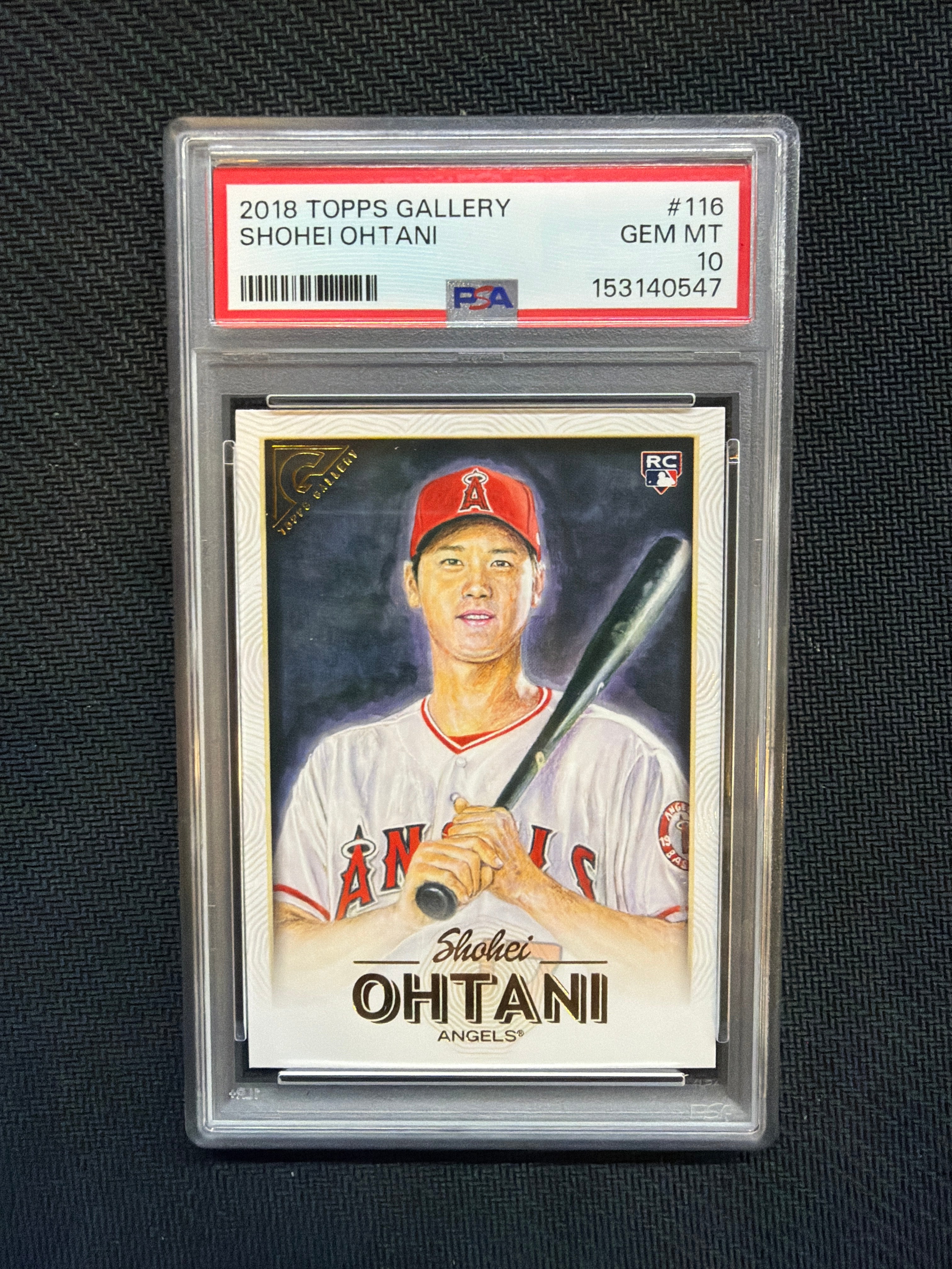 2018 Topps Gallery #116 Shohei Ohtani Rookie PSA 10 Angels 547