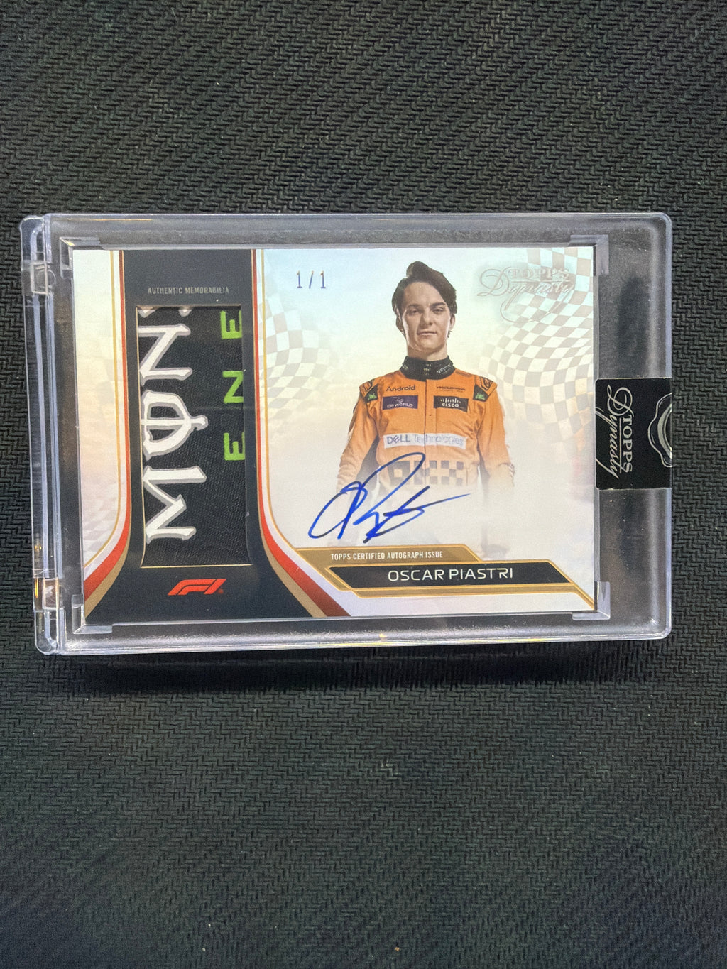2024 Topps Dynasty Oscar Piastri Patch Auto 1/1 Mclaren