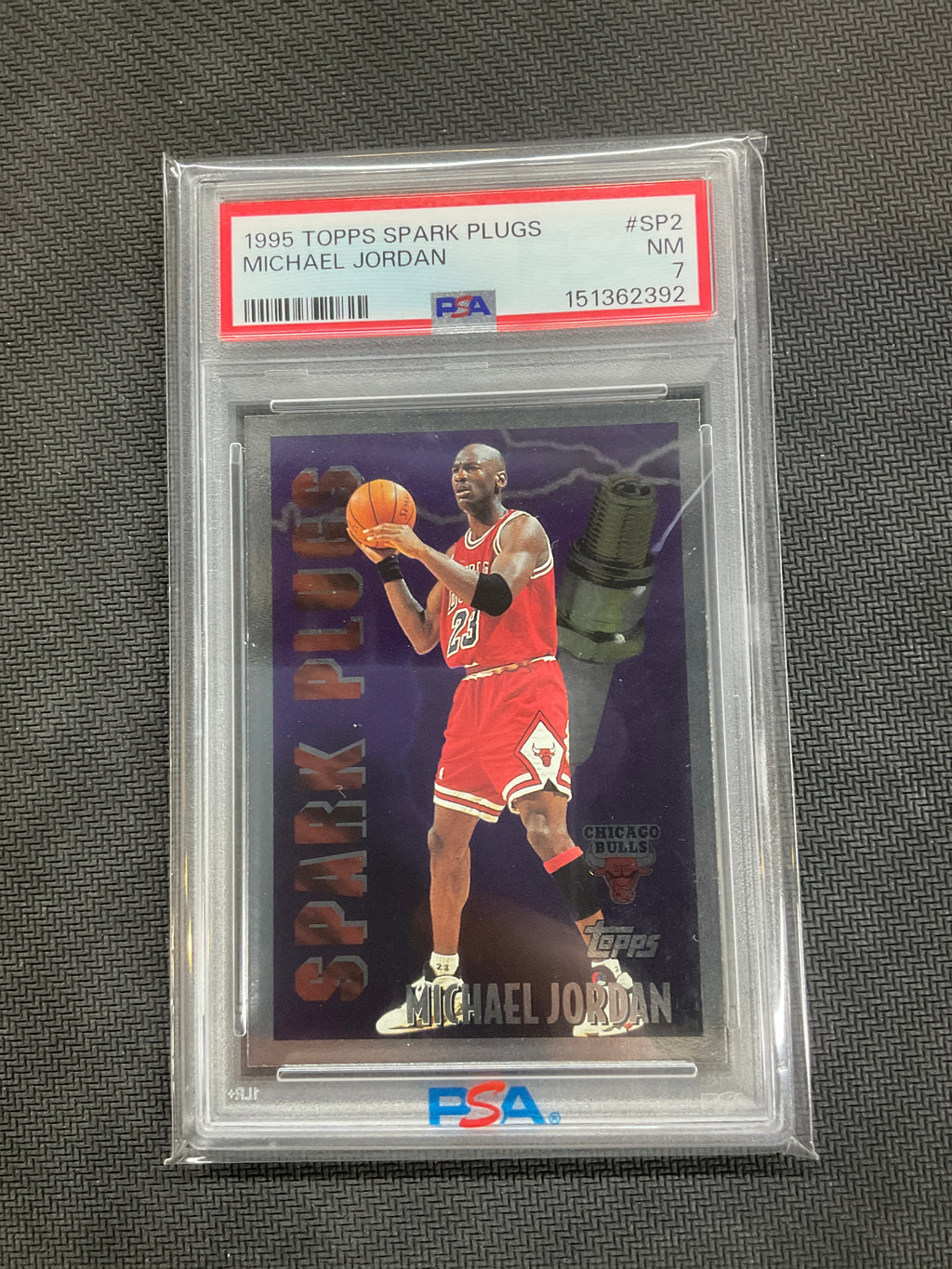 1995 Topps Spark Plugs Michael Jordan #SP2 PSA 7 Bulls