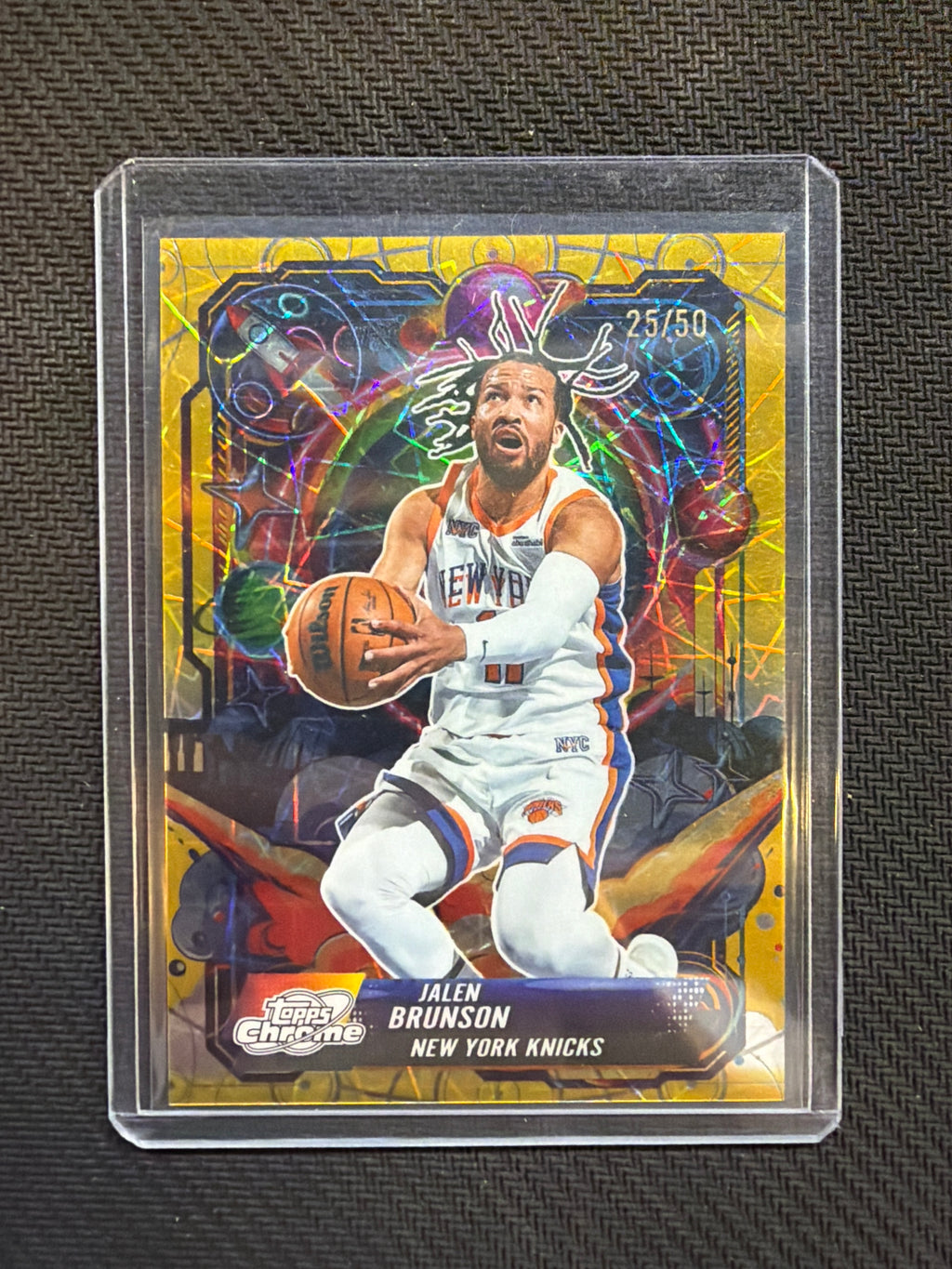 2026 Topps Chrome Cosmic Jalen Brunson Propulsion Gold /50