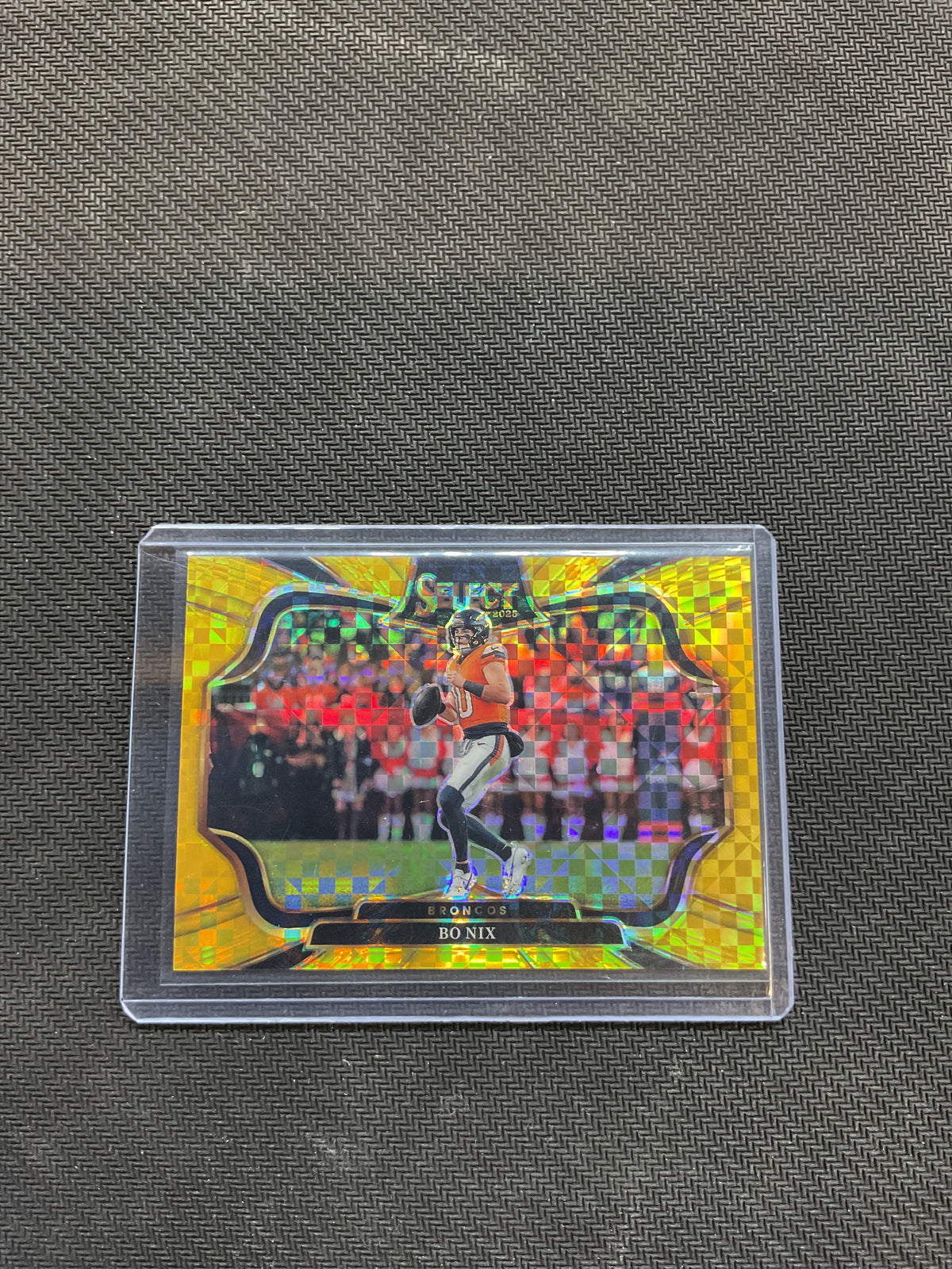 2025 Panini Select Bo Nix Field Level Gold /10 Broncos