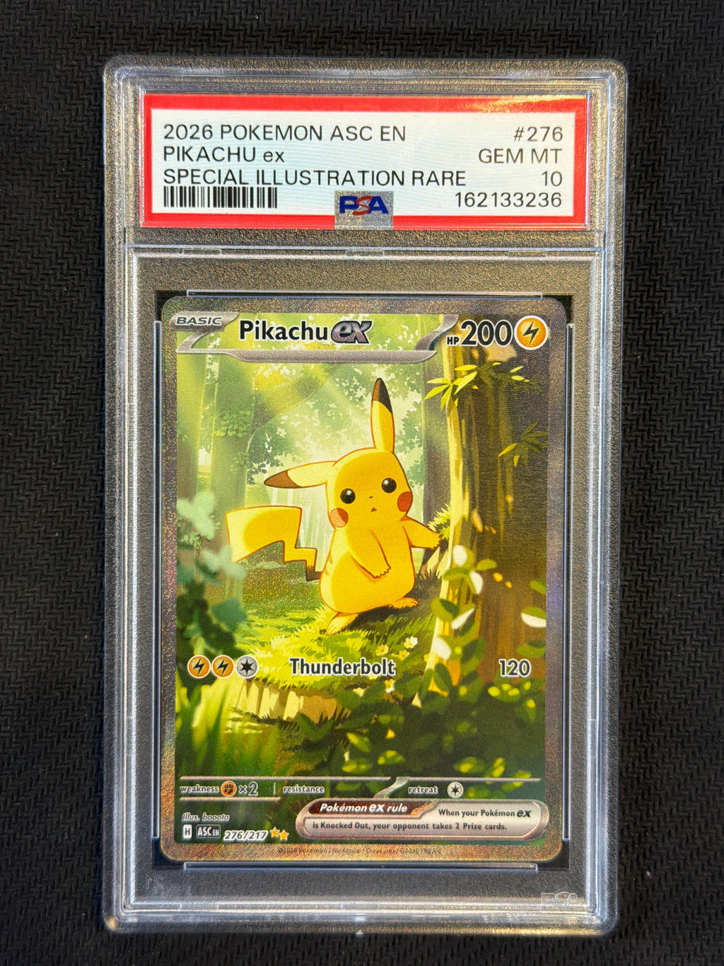 2026 Pokemon Ascended Heroes Pikachu ex 276 PSA 10