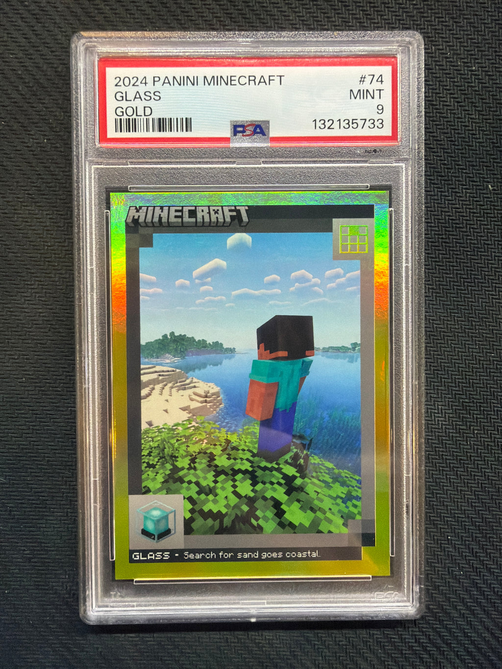 2024 Panini Minecraft Glass Gold /99 PSA 9