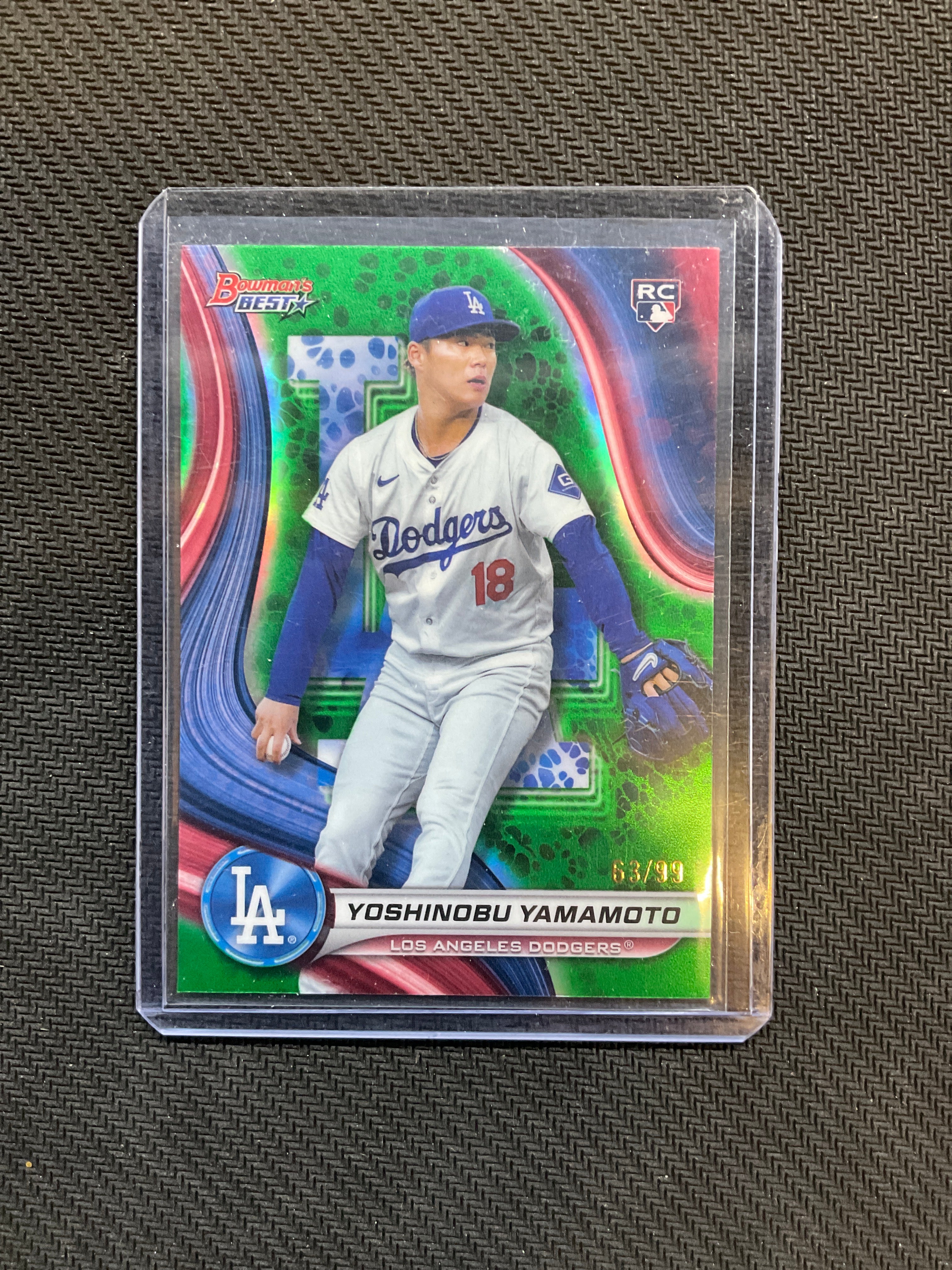 2024 Bowman's Best Yoshinobu Yamamoto Rookie Green /99 Dodgers