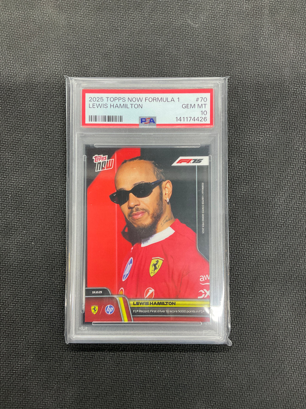 2025 Topps Now F1 Lewis Hamilton #70 PSA 10 Ferrari  426